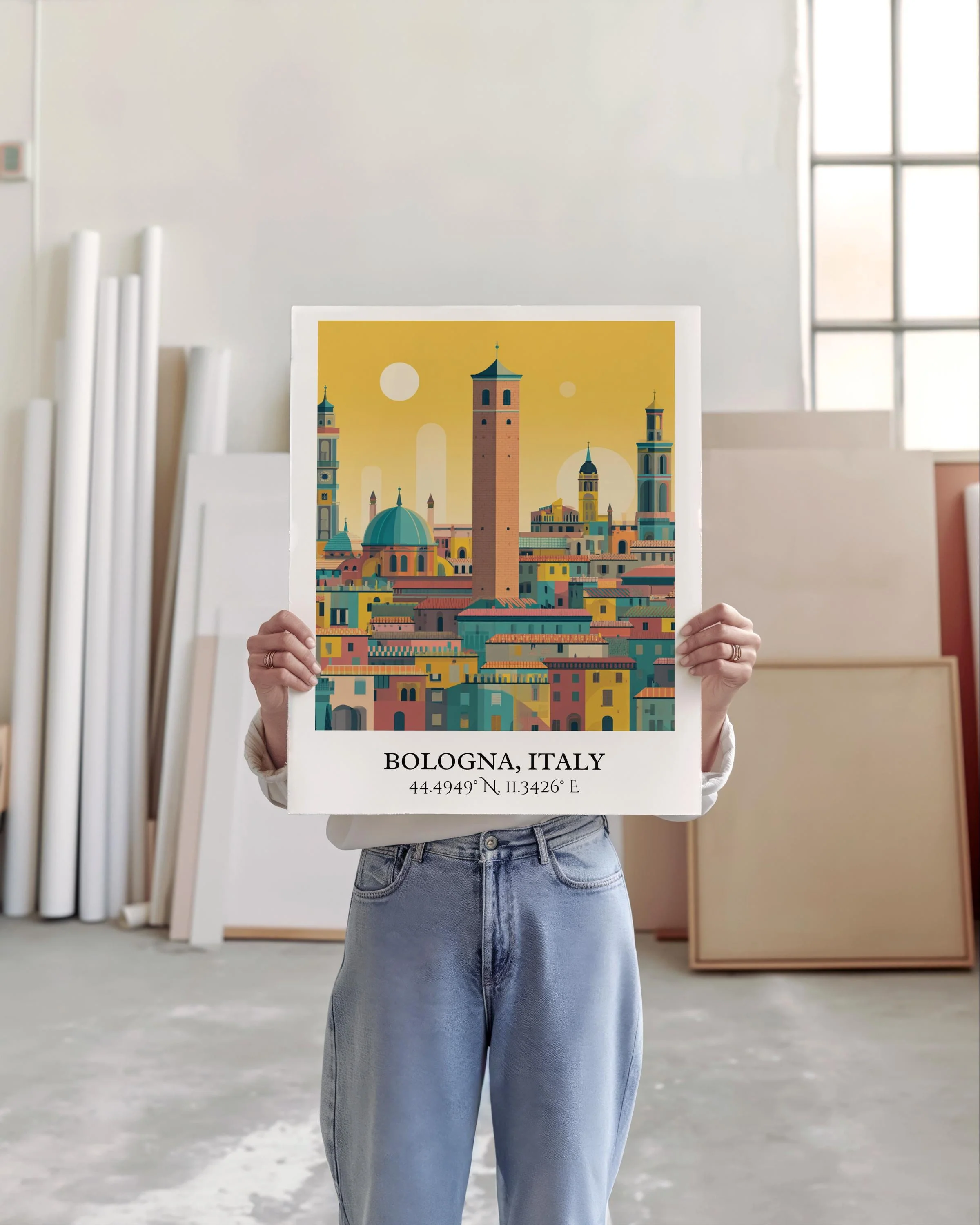 Bologna, Italy – Watercolor Art Print - Image 3