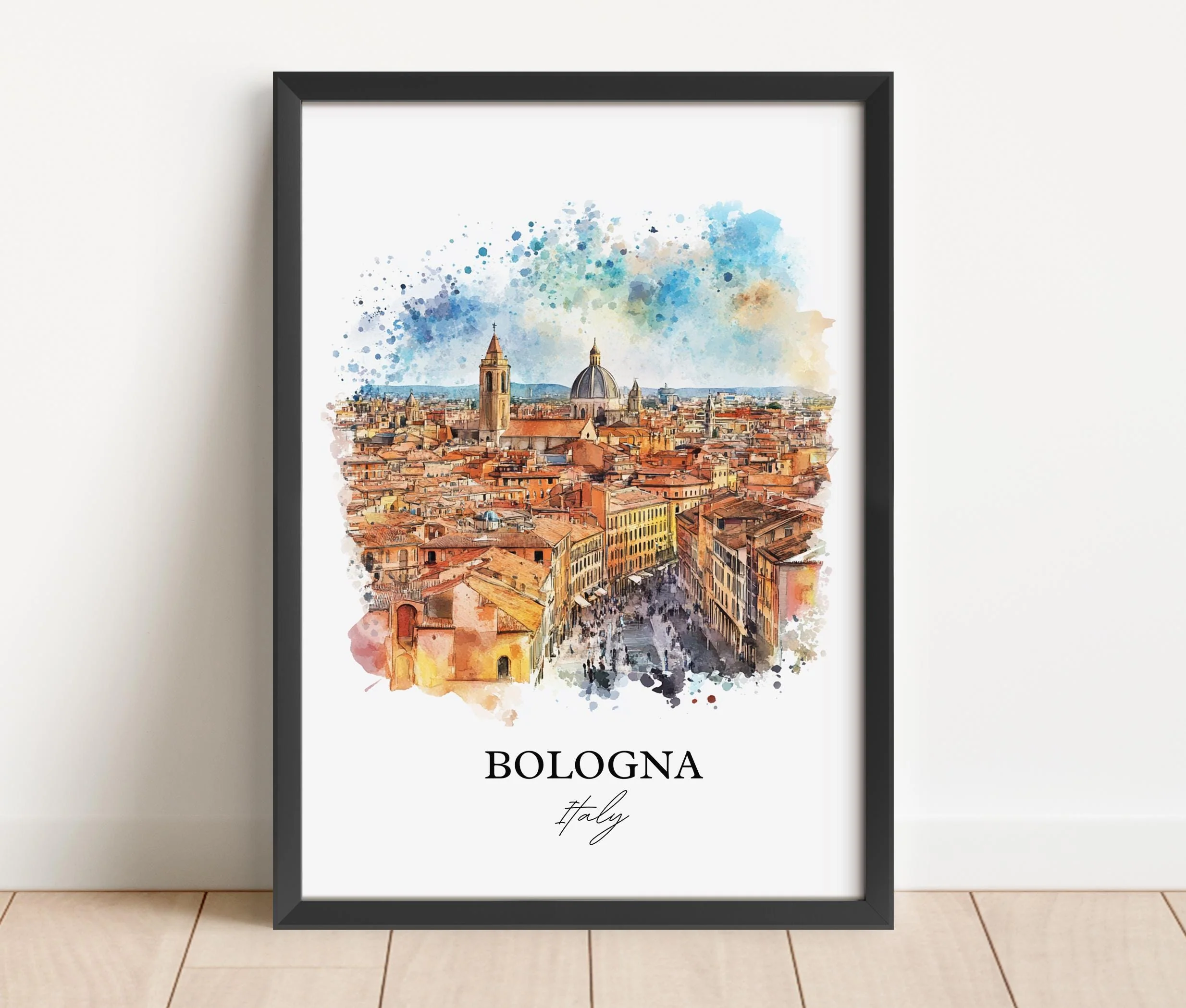 Bologna, Italy – Watercolor Art Print - Image 6