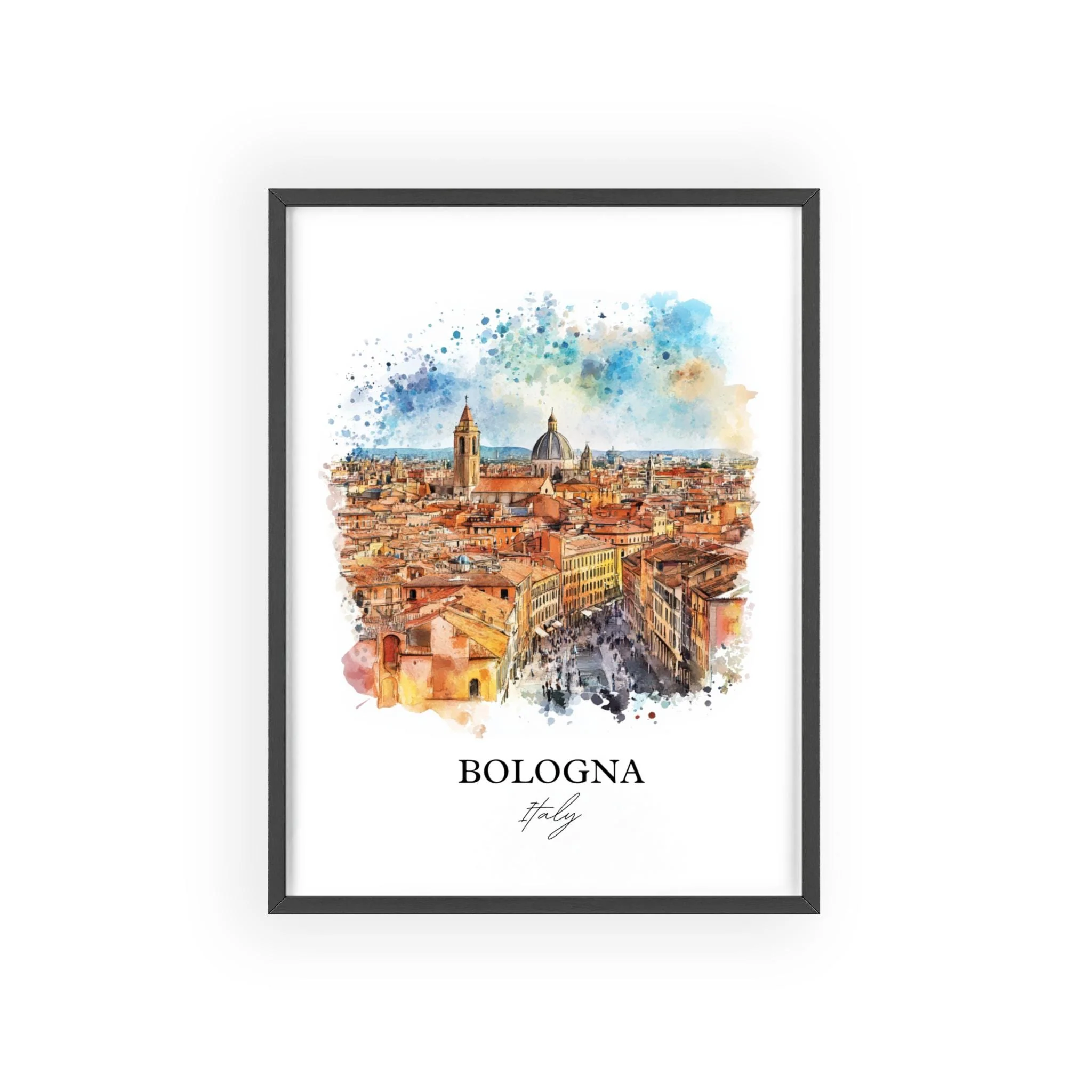 Bologna, Italy – Watercolor Art Print - Image 7