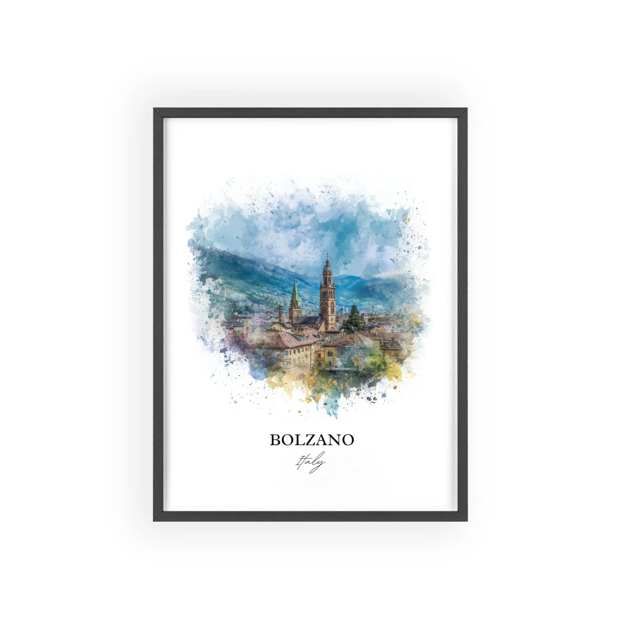 Bolzano, Italy – Watercolor Art Print - Image 10