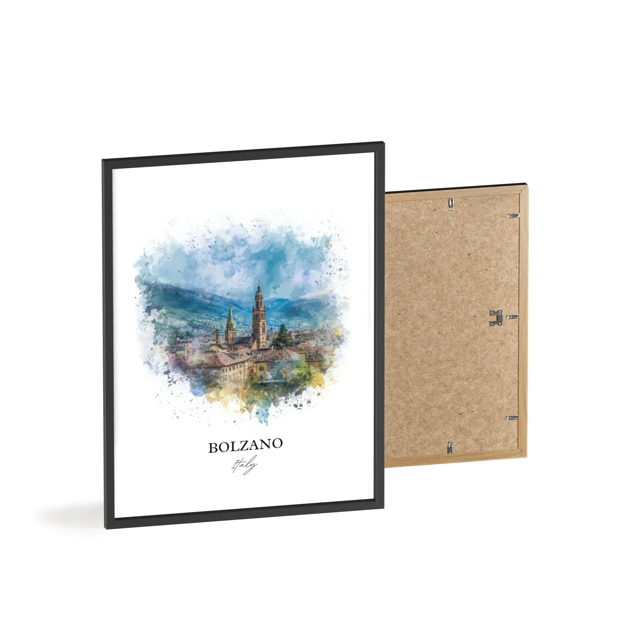 Bolzano, Italy – Watercolor Art Print - Image 11