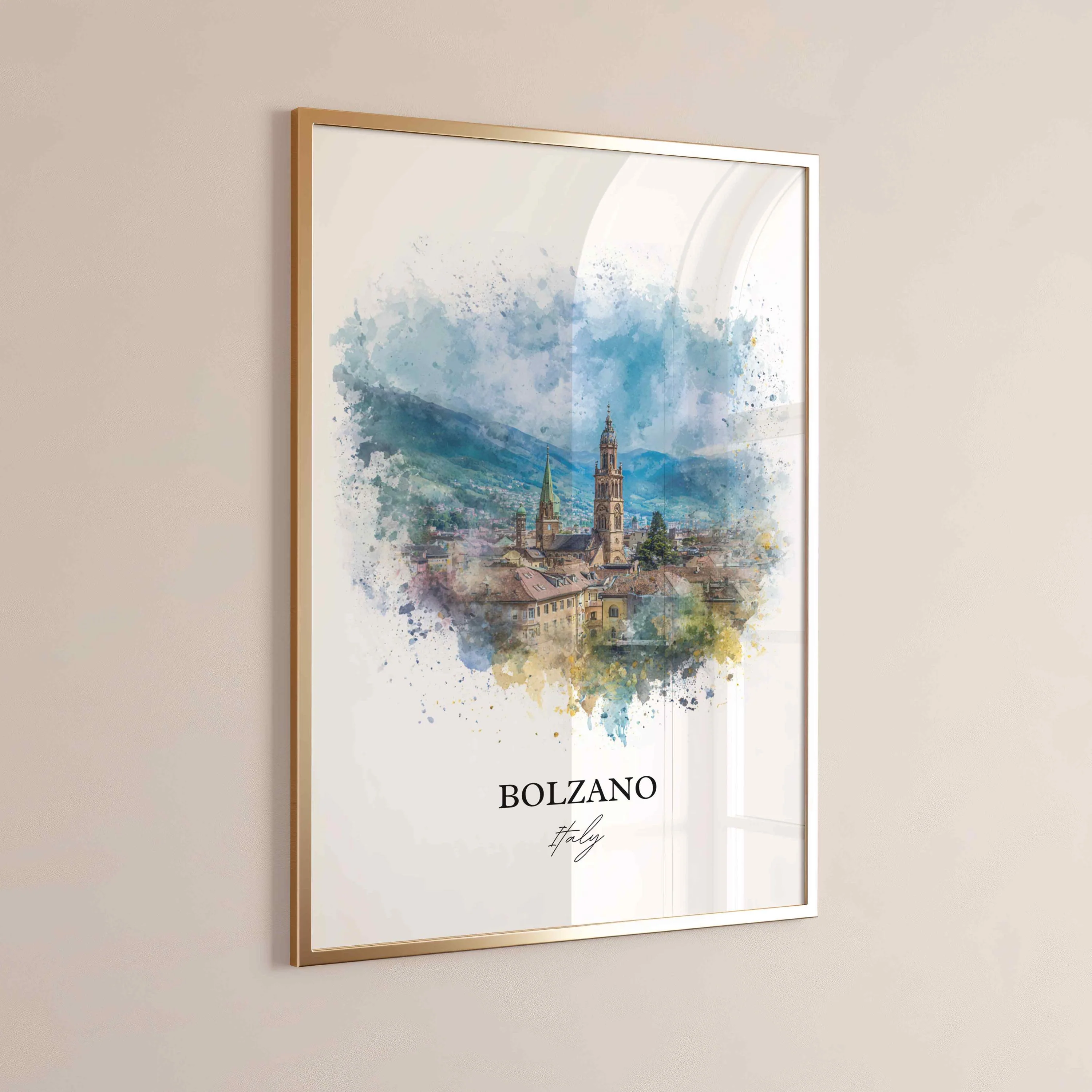 Bolzano, Italy – Watercolor Art Print - Image 5