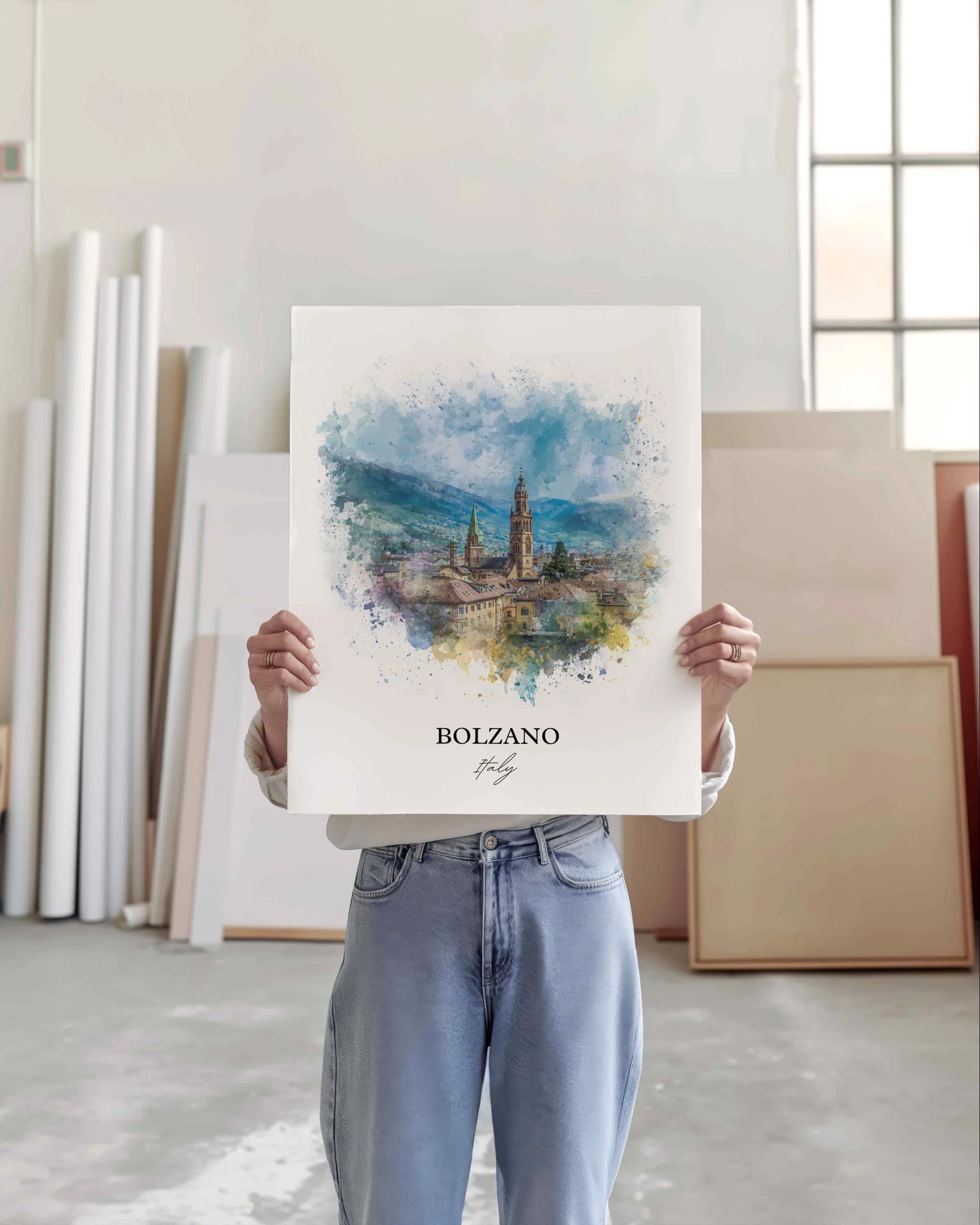 Bolzano, Italy – Watercolor Art Print - Image 6