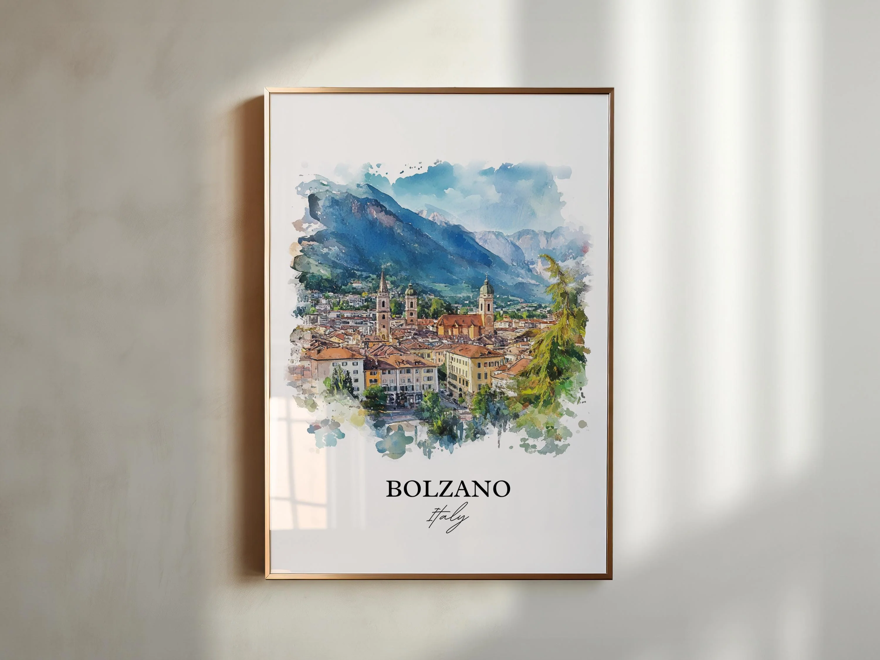 Bolzano, Italy – Watercolor Art Print - Image 5