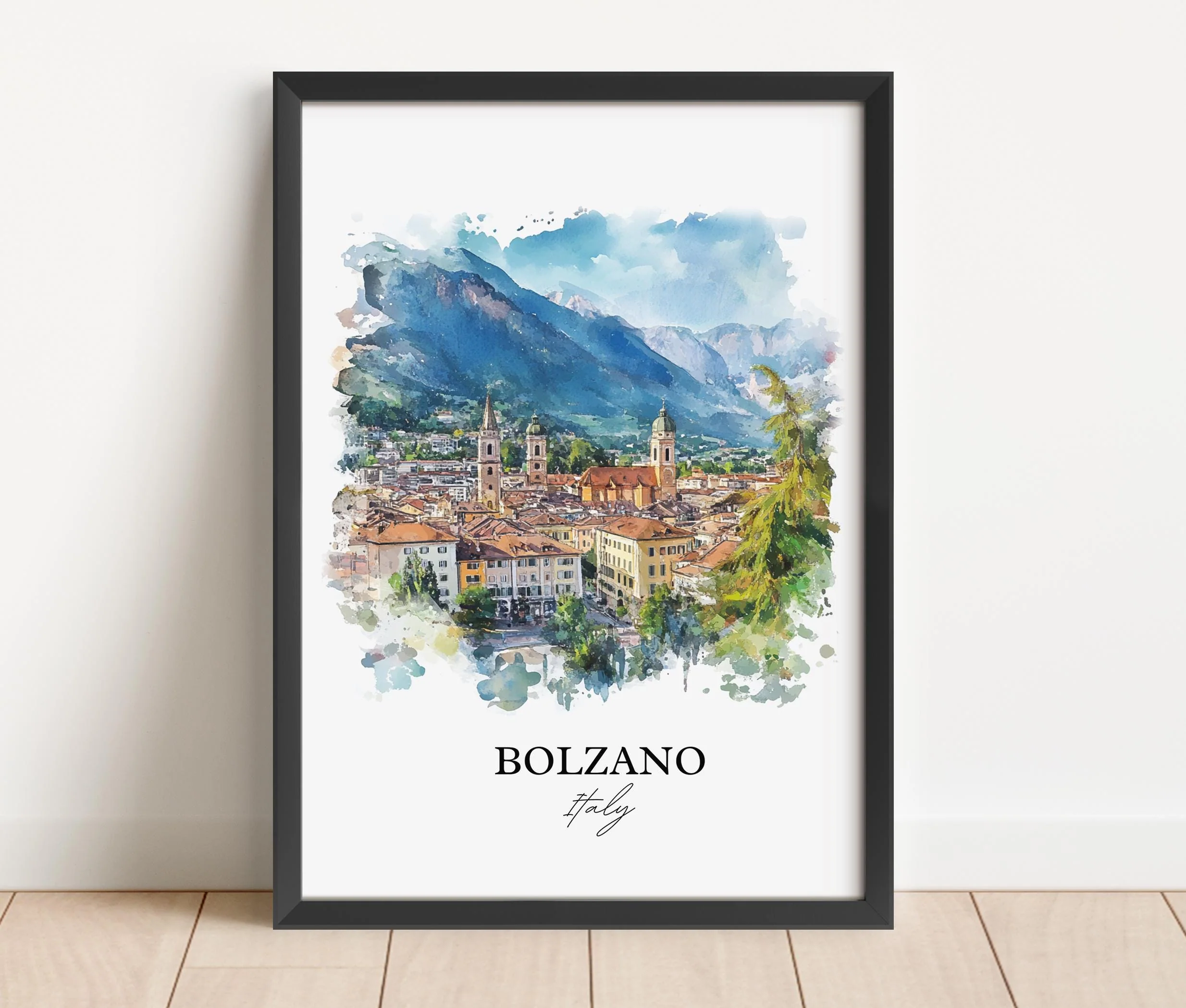 Bolzano, Italy – Watercolor Art Print - Image 6