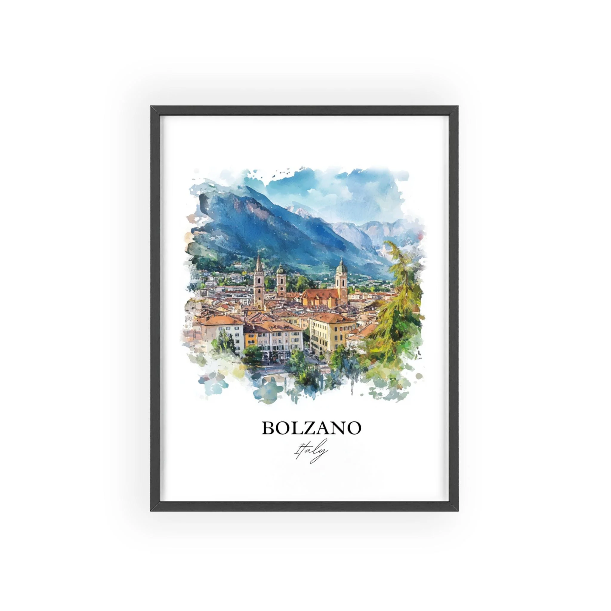 Bolzano, Italy – Watercolor Art Print - Image 7