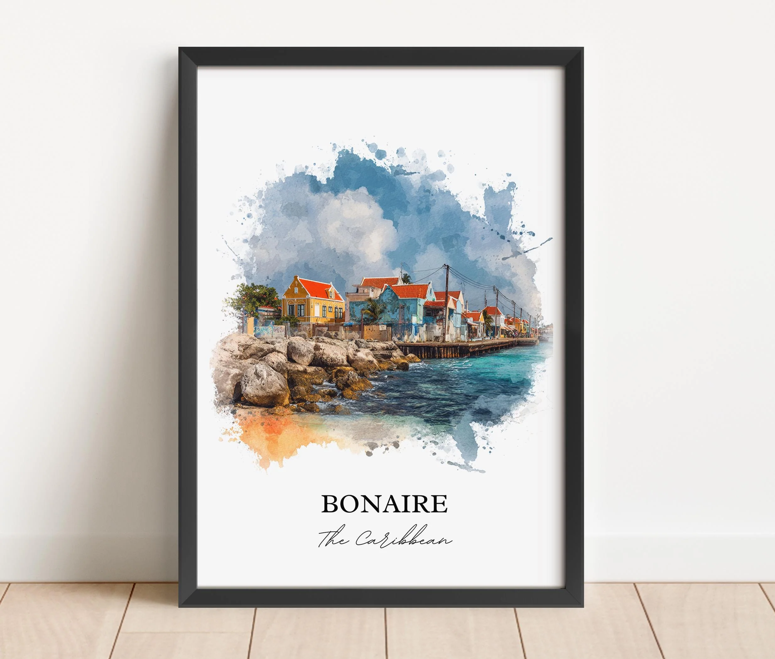 Bonaire, Caribbean – Watercolor Art Print - Image 6