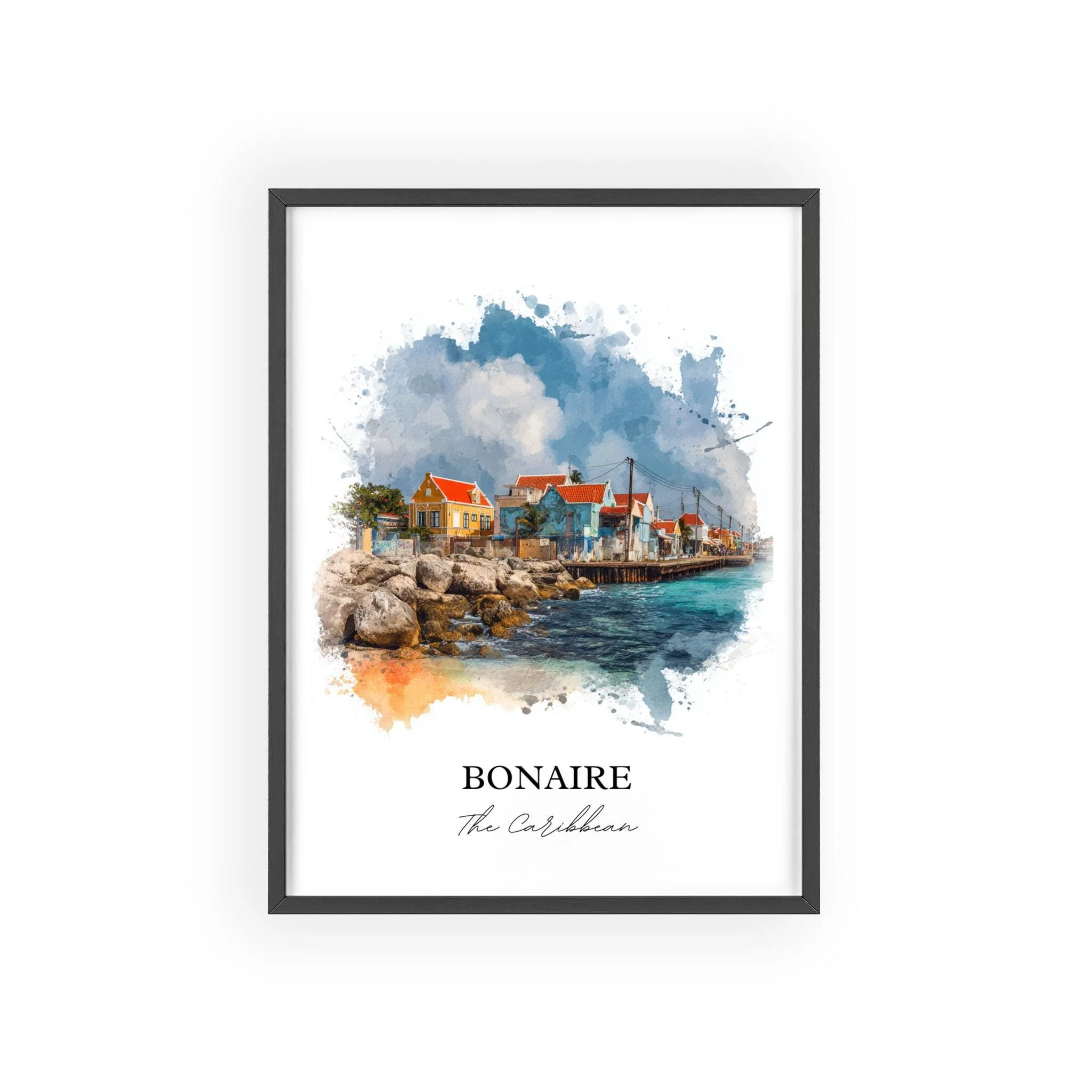 Bonaire, Caribbean – Watercolor Art Print - Image 7