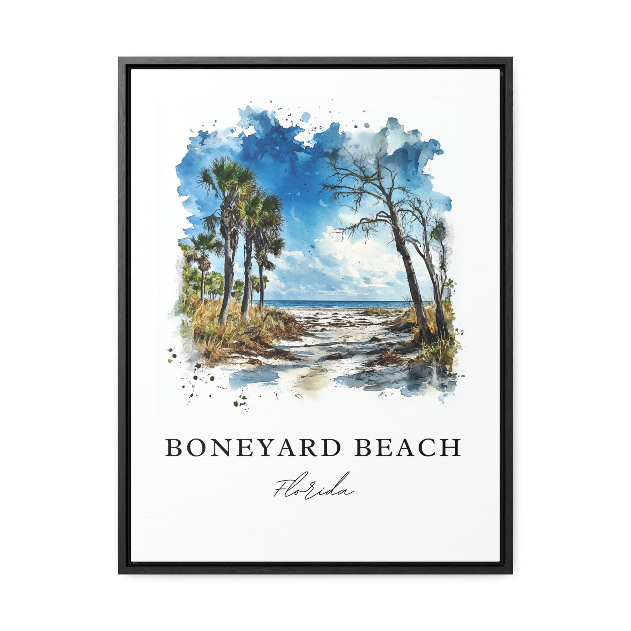 Boneyard Beach, Florida, Florida – Watercolor Art Print - Image 6