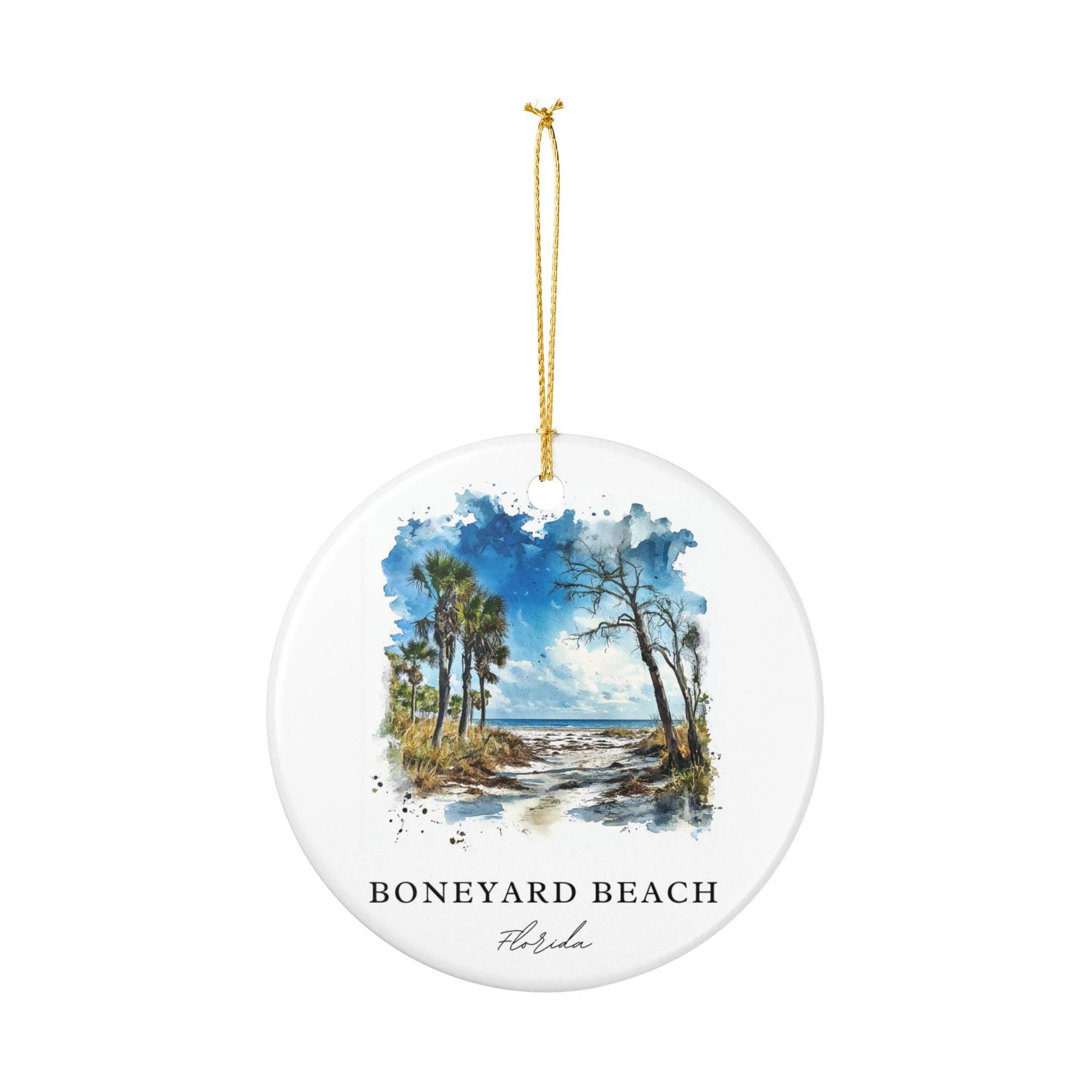 Boneyard Beach Ornament: Unique Boneyard Beach Souvenir, Florida Xmas Decor, and Authentic Boneyard Beach FL Gift - Image 2