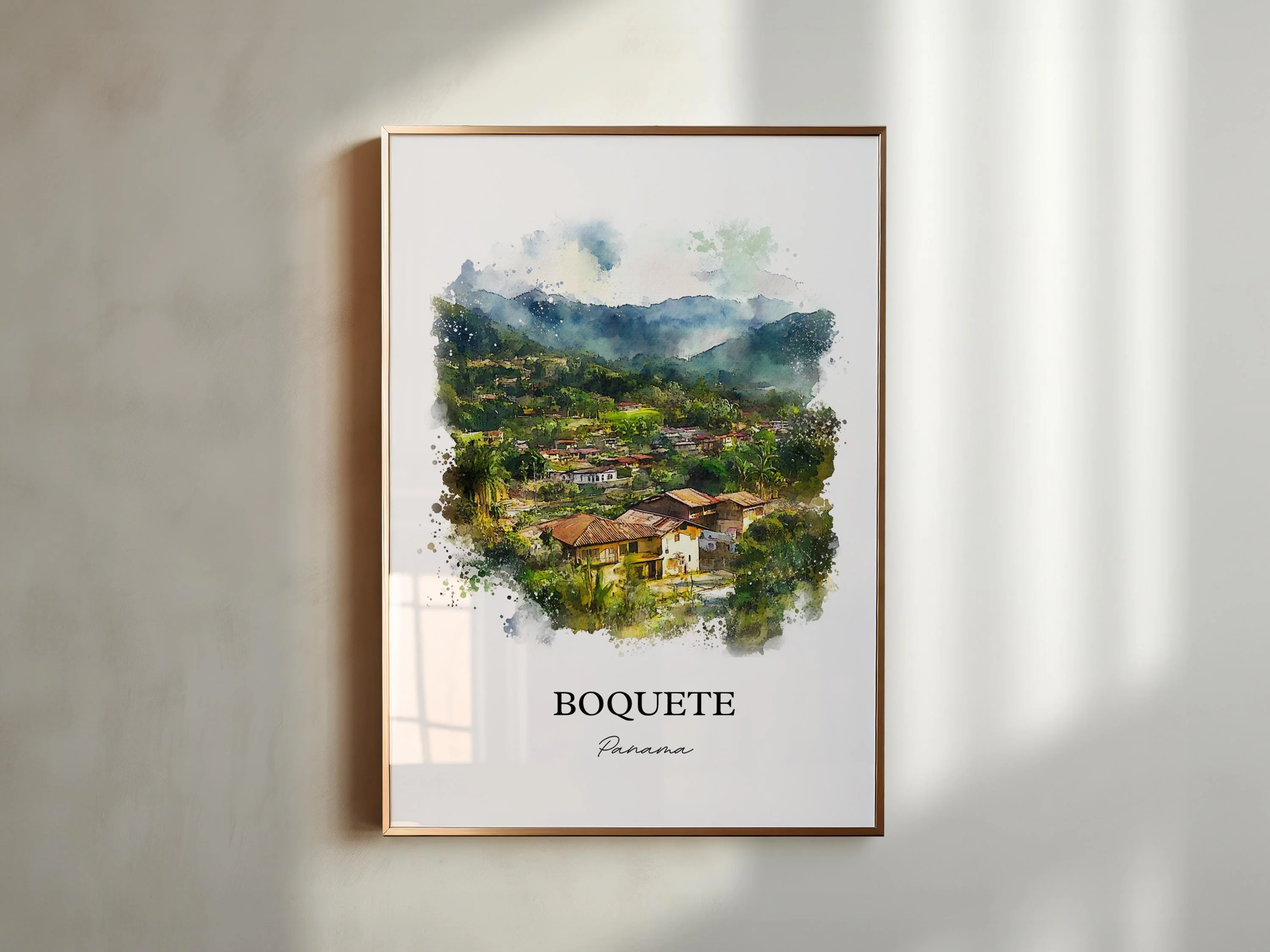 Boquete, Panama – Watercolor Art Print - Image 3