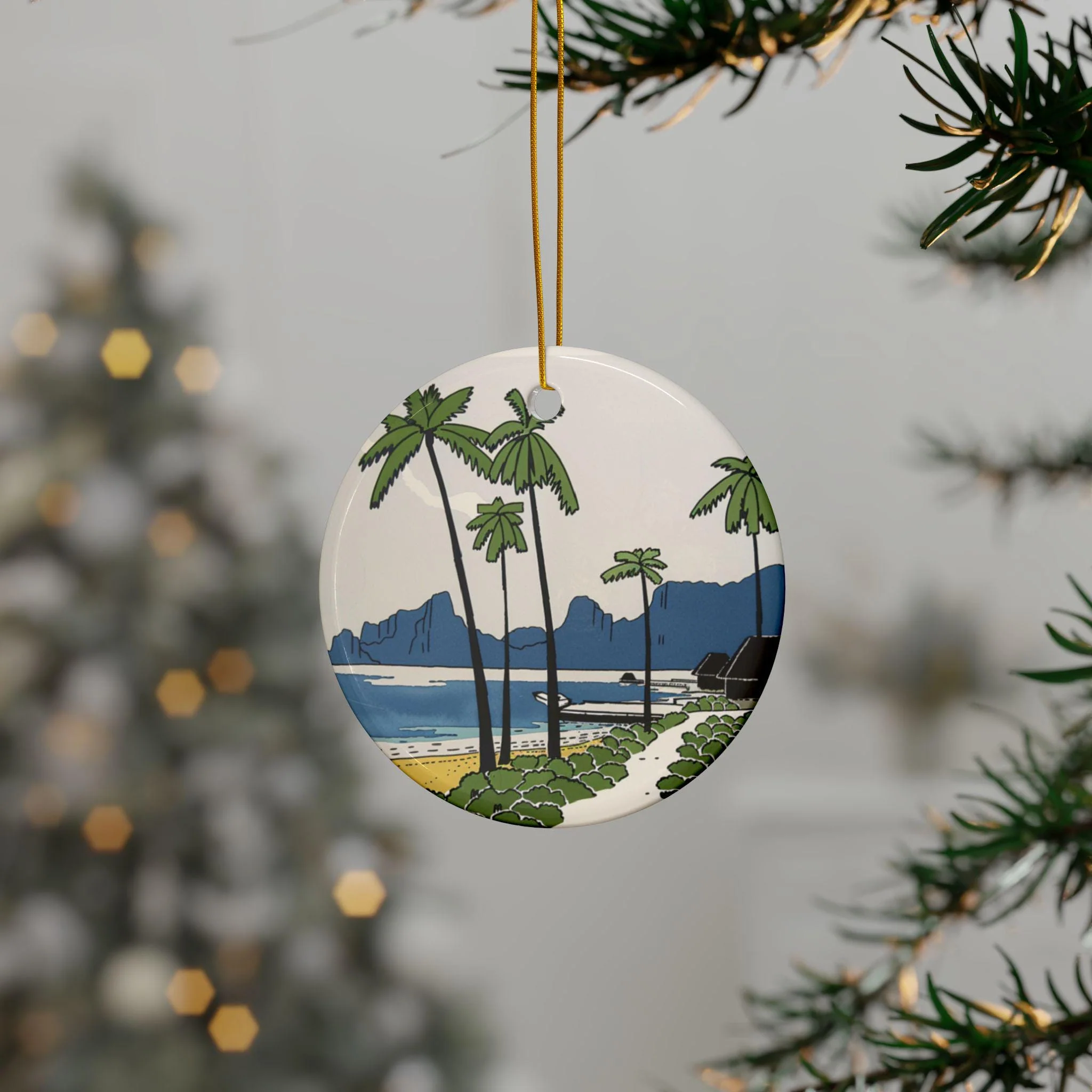 Bora Bora Ornament: Unique Bora Bora Souvenir, French Polynesia Decor, and Authentic French Polynesian Gift - Image 2
