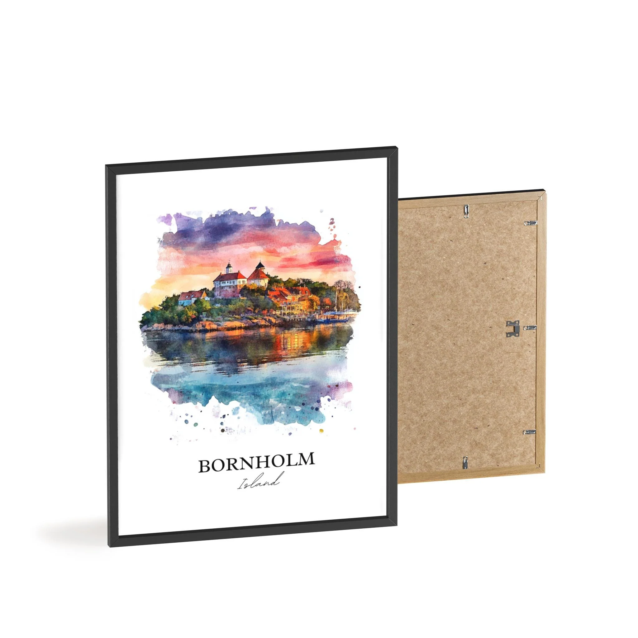 Bornholm Island, Denmark – Watercolor Art Print - Image 8