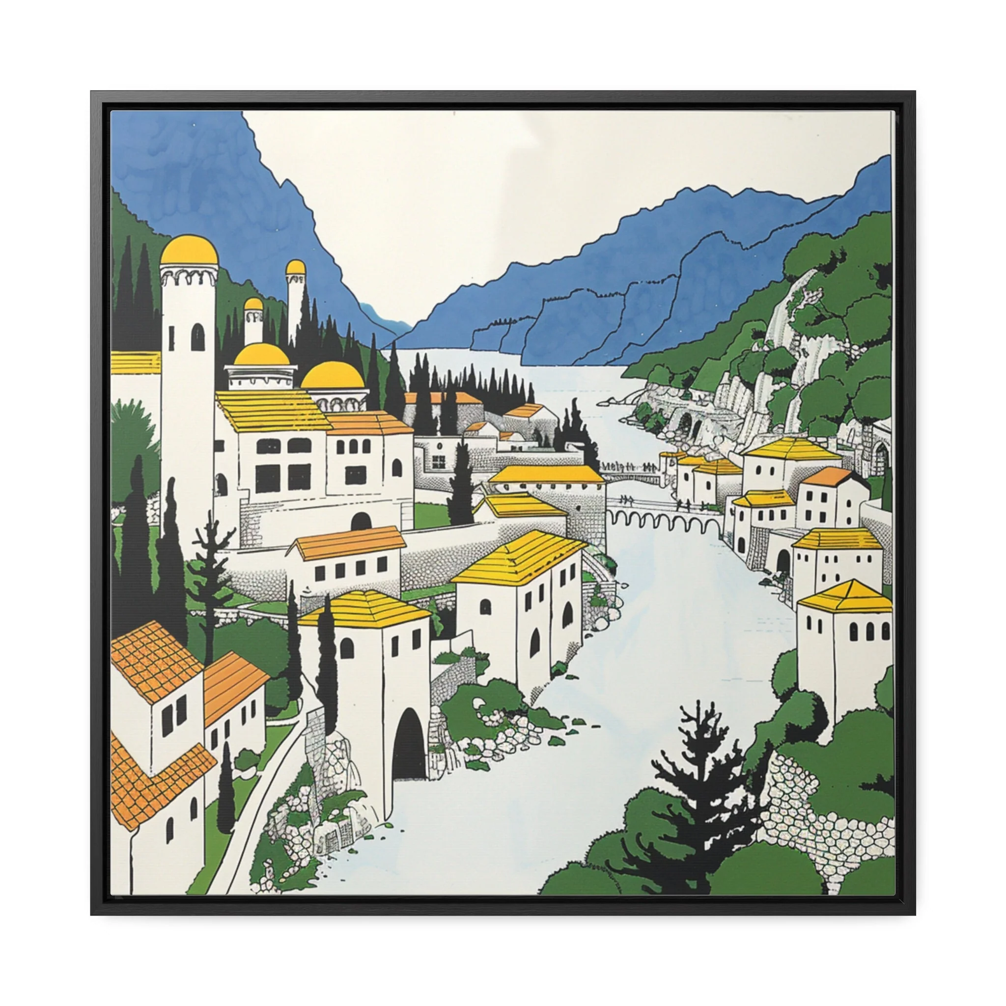 Bosnia and Herzegovina – Watercolor Art Print - Image 4