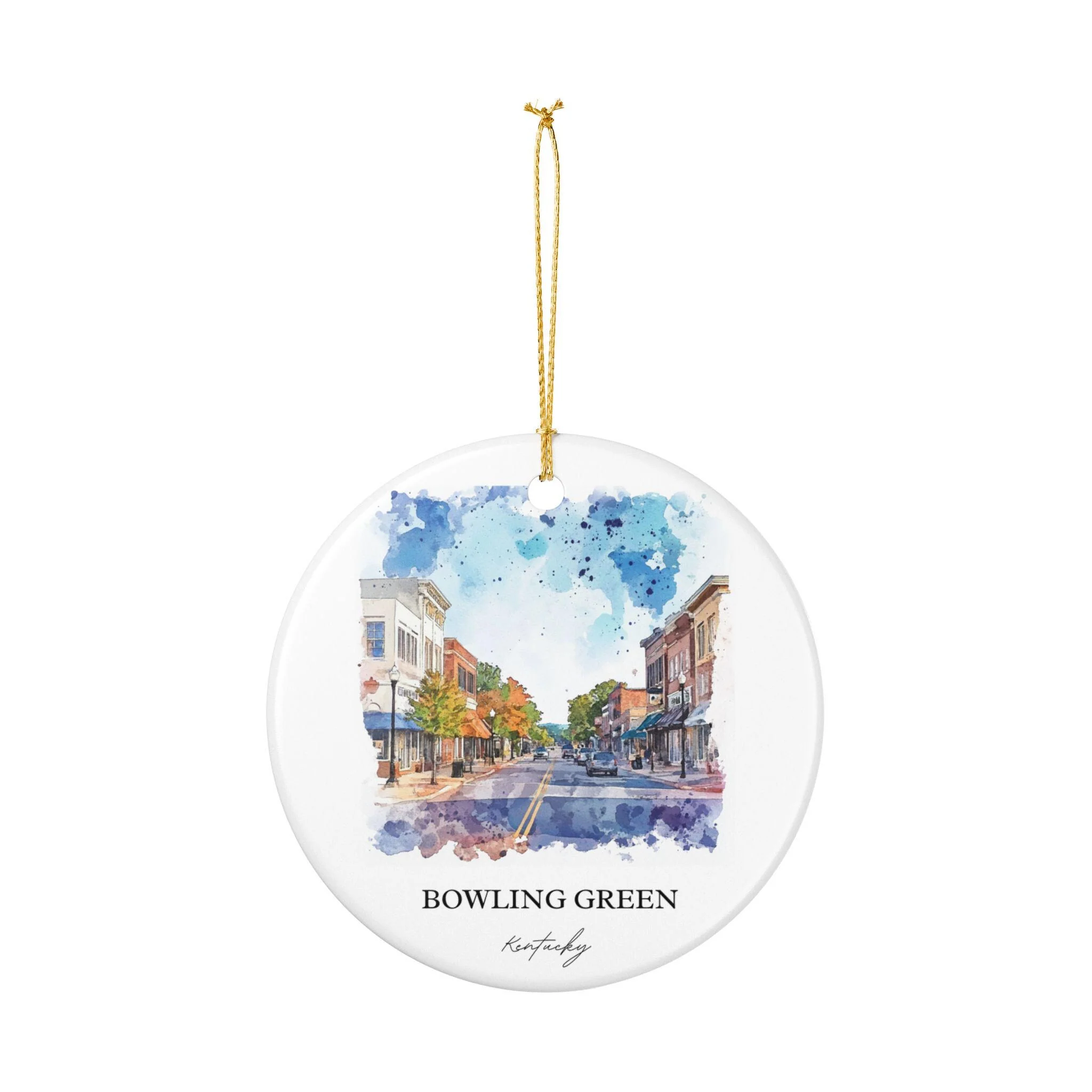 Bowling Green KY Ornament: Unique Bowling Green KY Souvenir, Kentucky Xmas Decor, and Authentic Kentucky Gift - Image 2