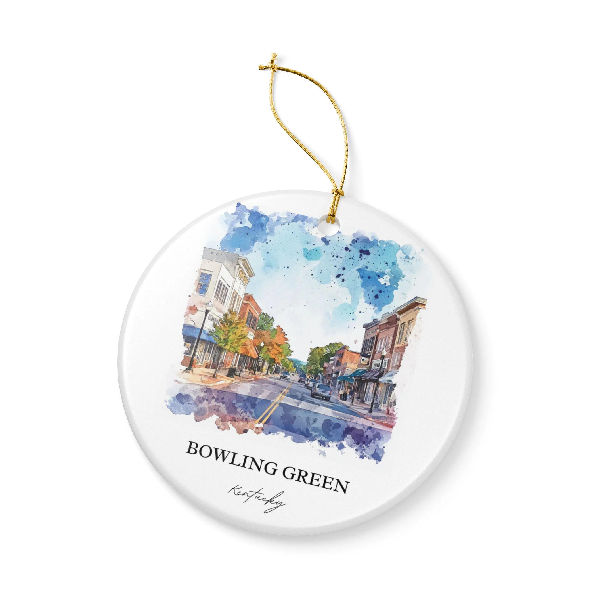 Bowling Green KY Ornament: Unique Bowling Green KY Souvenir, Kentucky Xmas Decor, and Authentic Kentucky Gift - Image 3