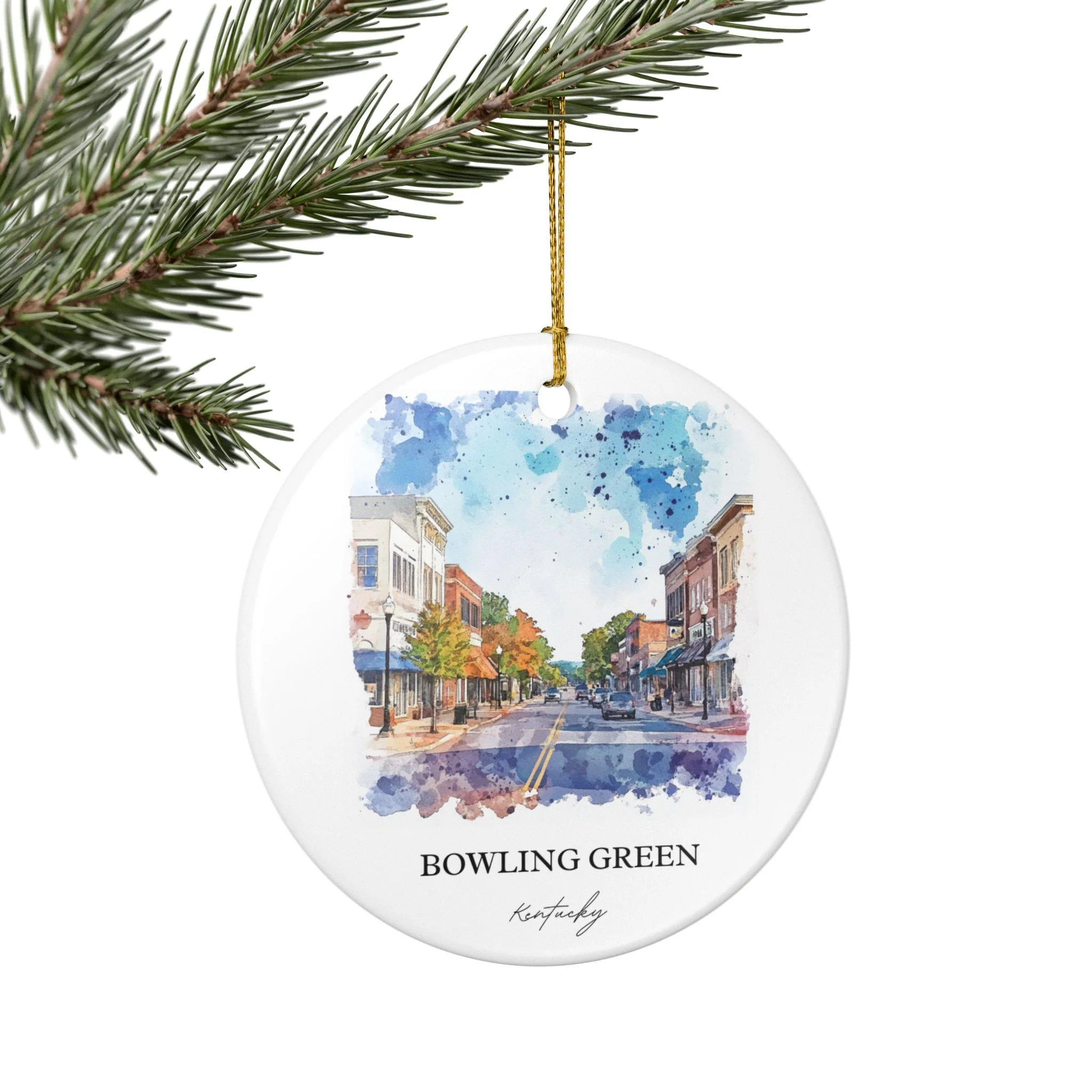 Bowling Green KY Ornament: Unique Bowling Green KY Souvenir, Kentucky Xmas Decor, and Authentic Kentucky Gift - Image 5