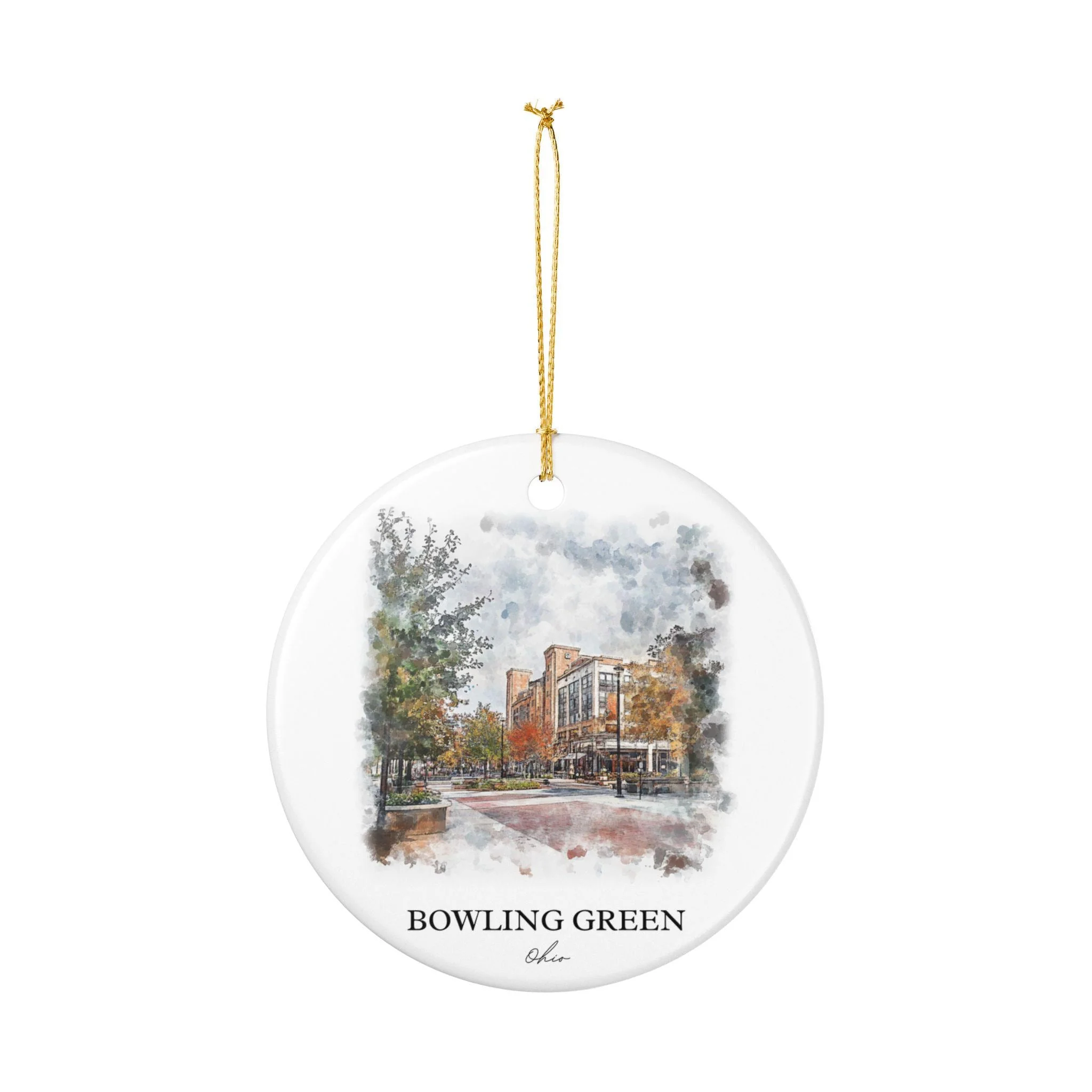 Bowling Green Ohio Ornament: Unique Bowling Green OH Souvenir, Ohio Xmas Decor, and Authentic Bowling Green Gift - Image 2