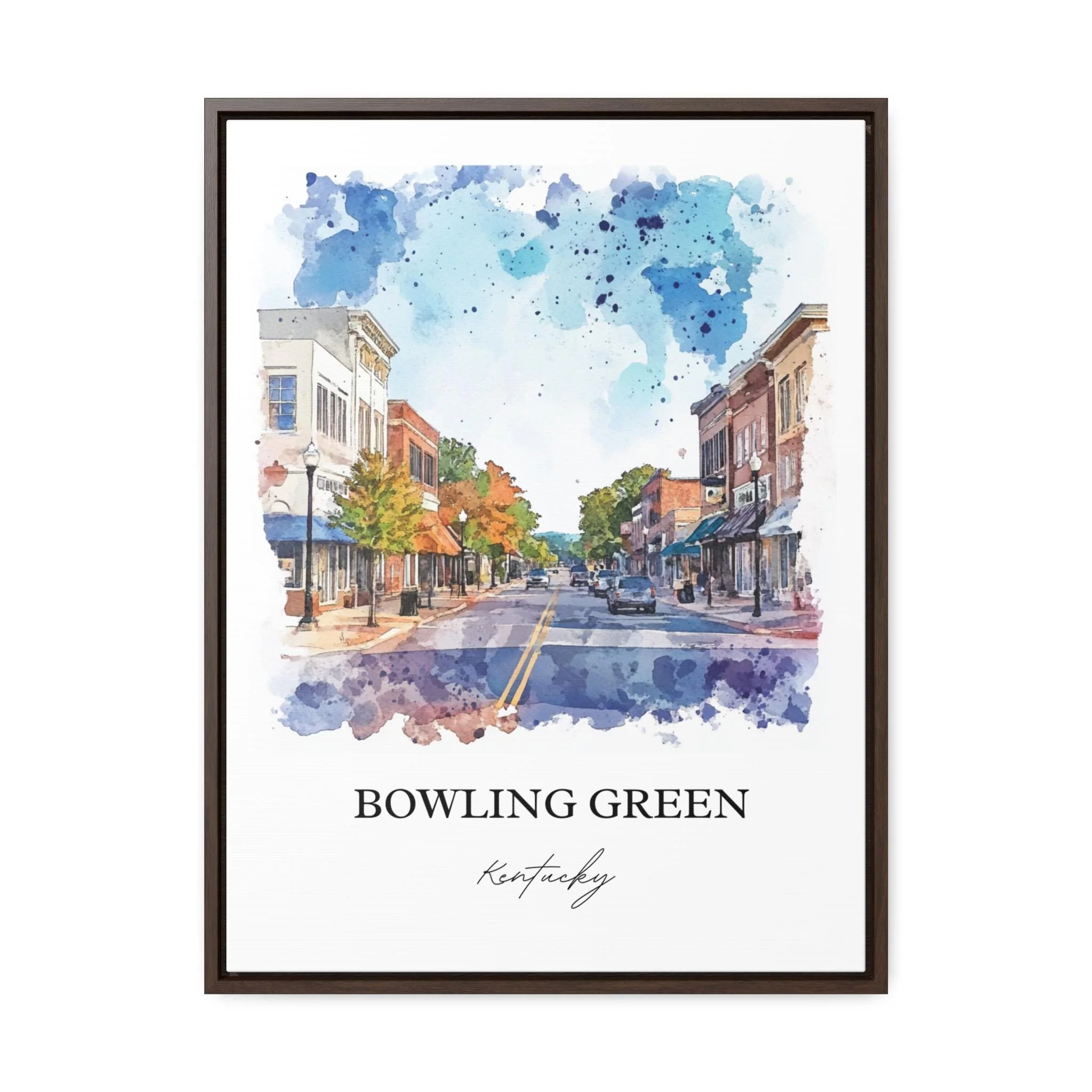 Bowling Green, KY, USA – Watercolor Art Print - Image 7