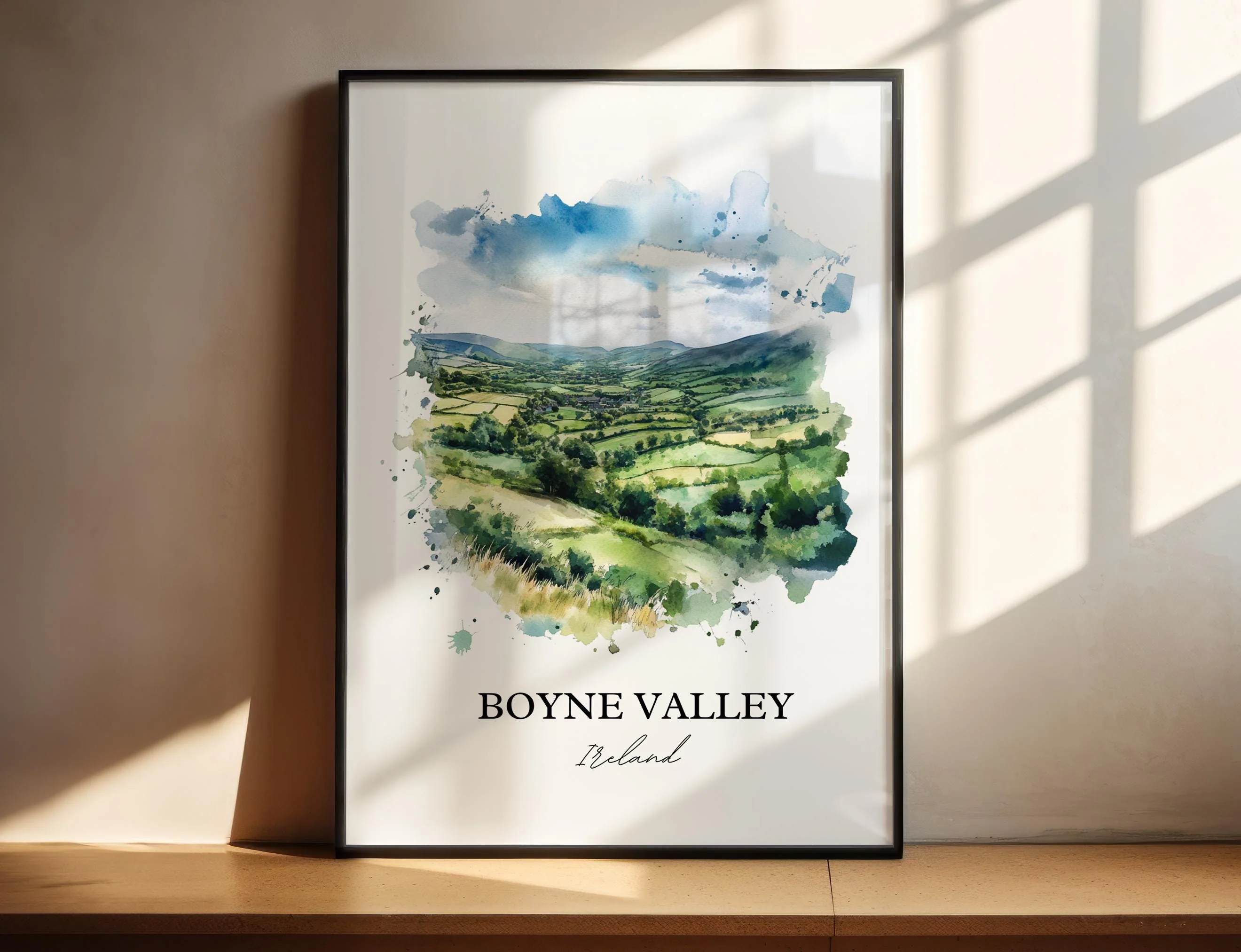 Boyne Valley, Ireland – Watercolor Art Print