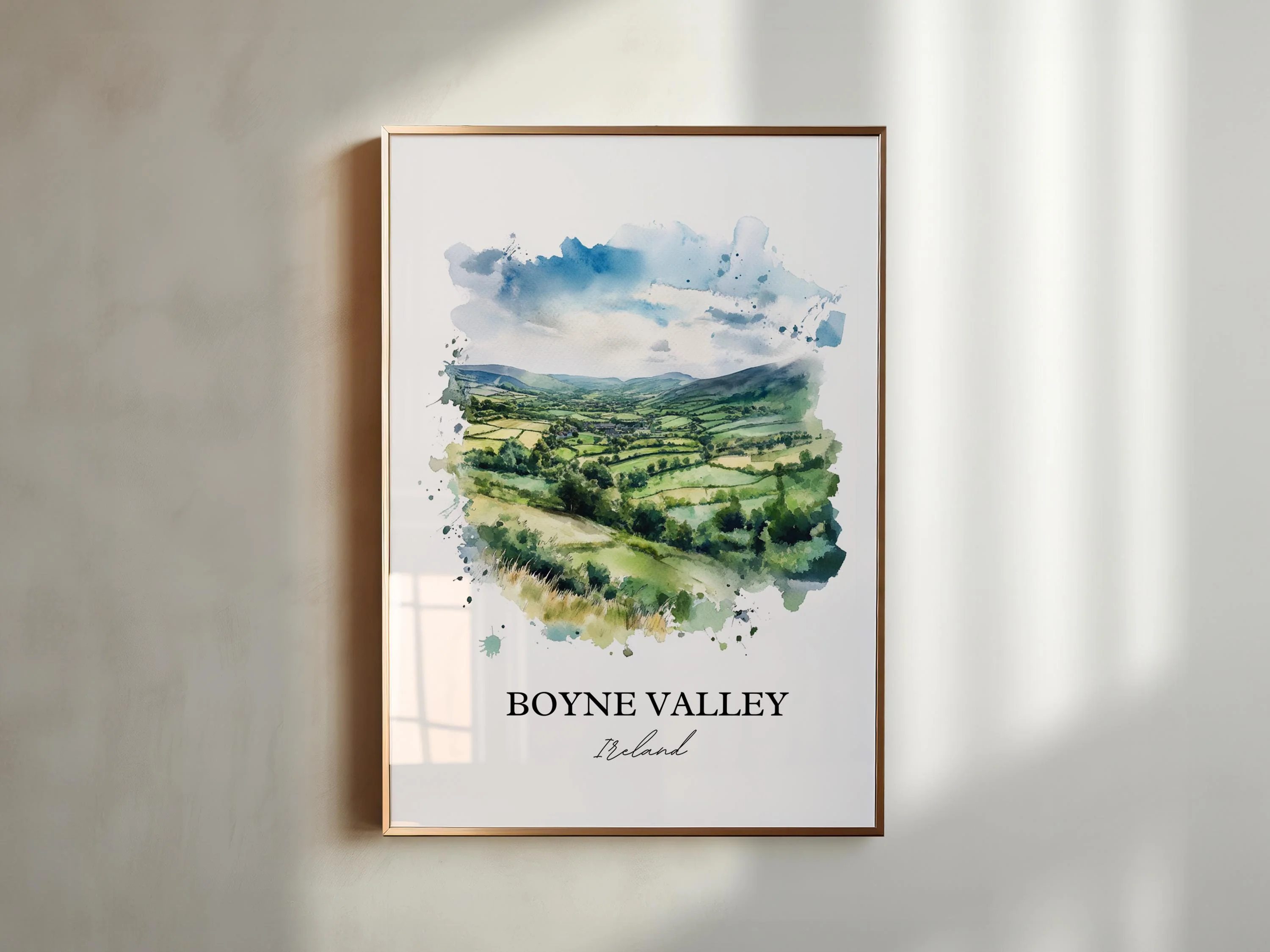 Boyne Valley, Ireland – Watercolor Art Print - Image 5