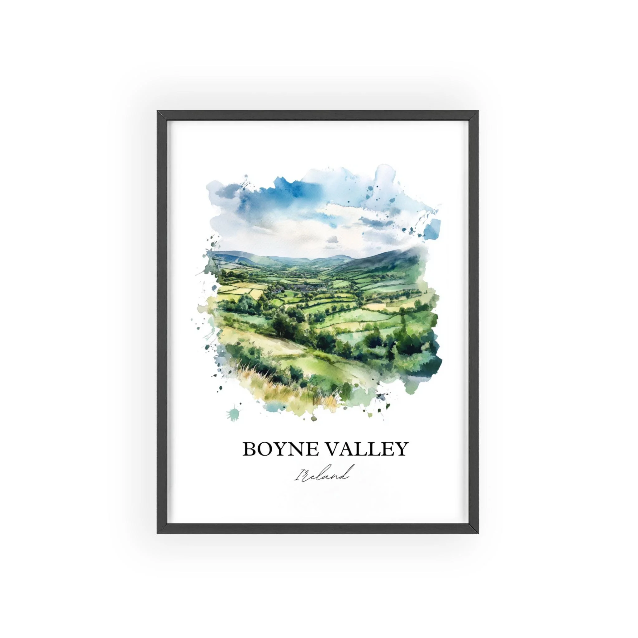 Boyne Valley, Ireland – Watercolor Art Print - Image 7