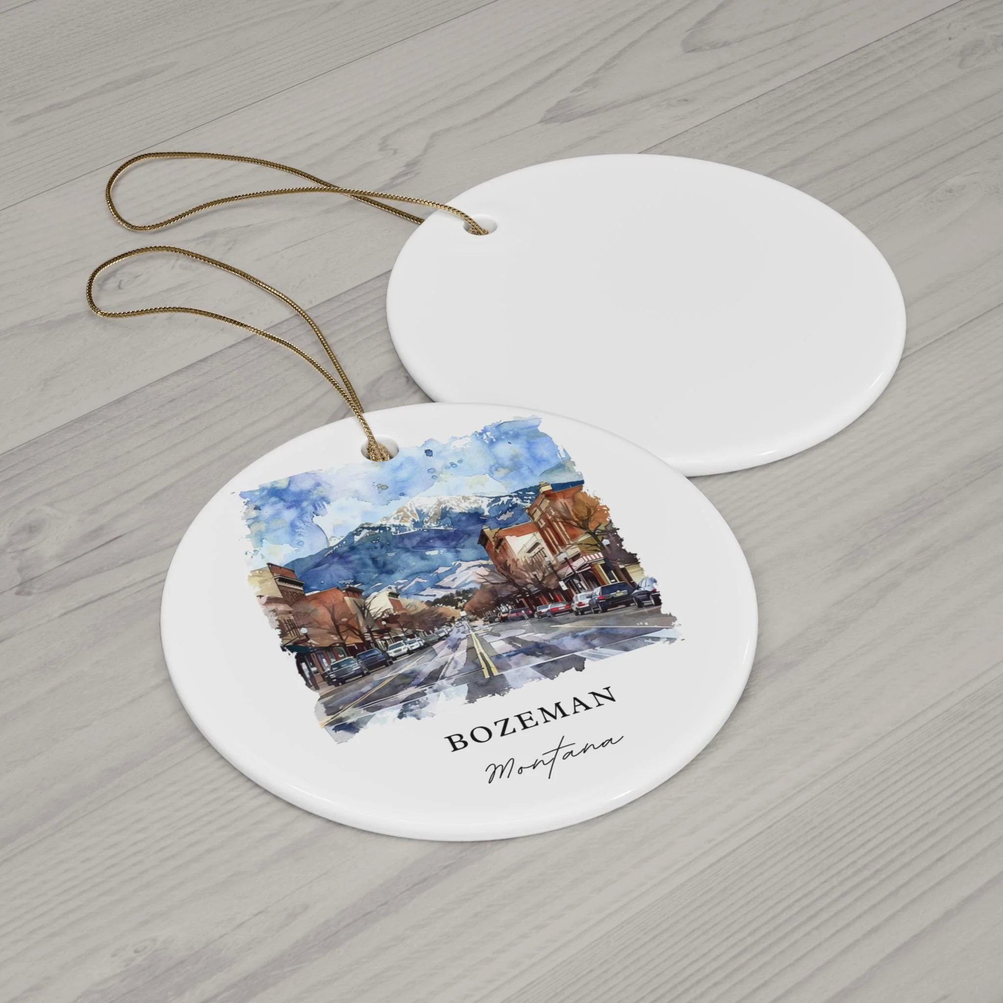 Bozeman Montana Christmas Ornament - Image 2