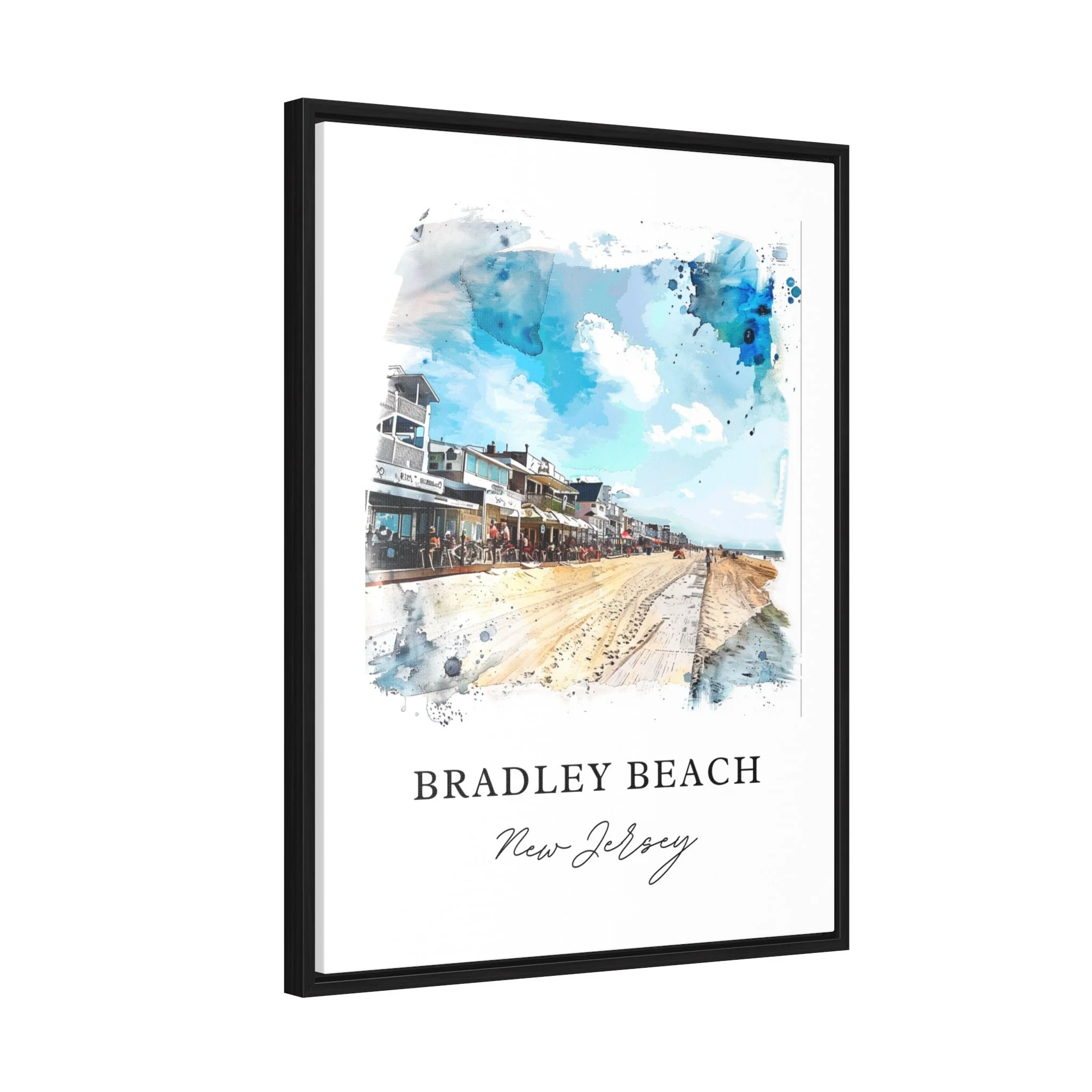 Bradley Beach, New Jersey – Watercolor Art Print - Image 6