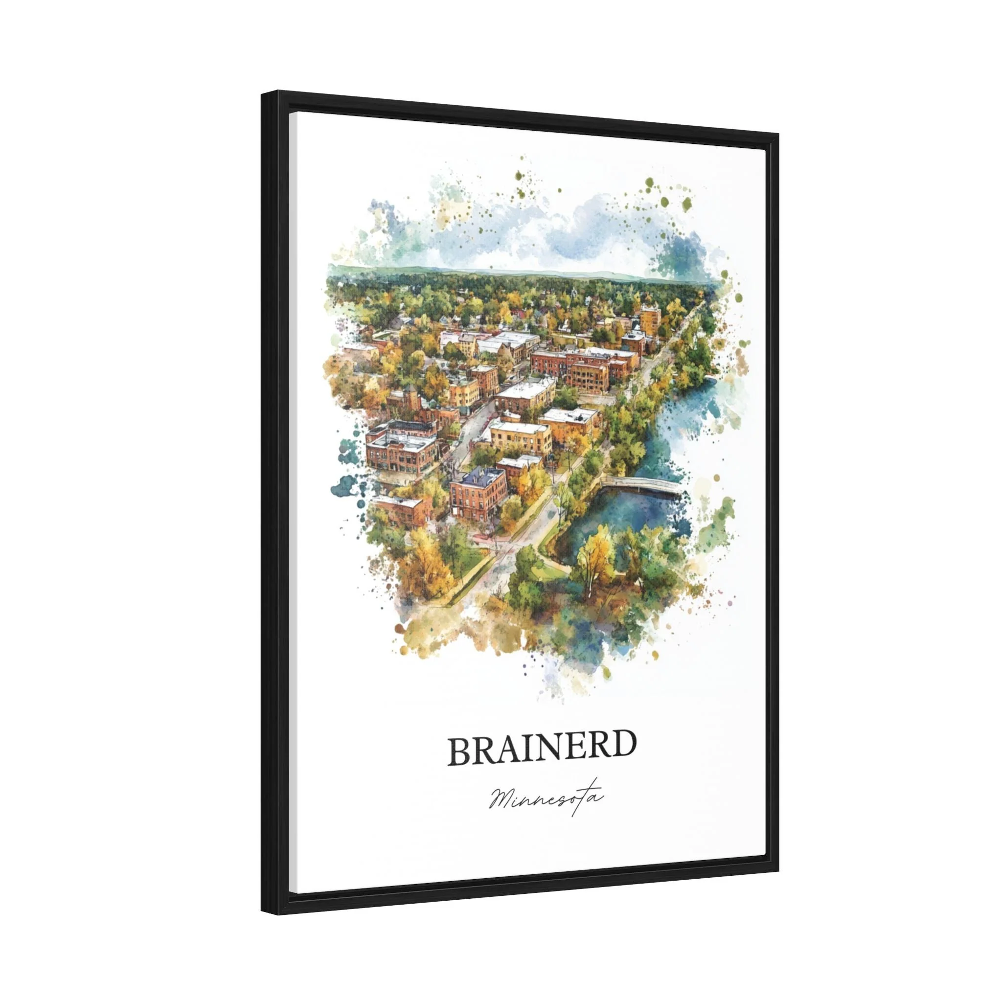 Brainerd, MN, USA – Watercolor Art Print - Image 8