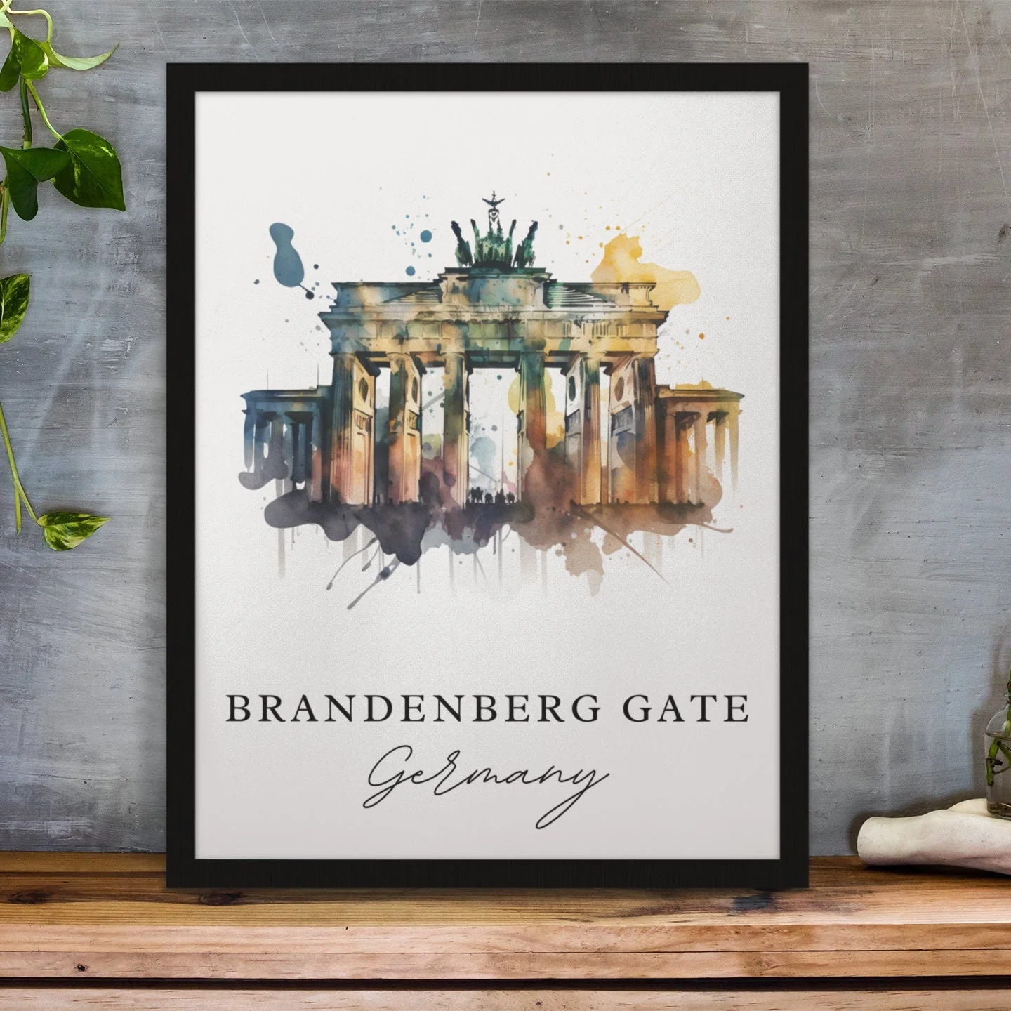 Brandenburg Gate, Germany – Watercolor Art Print