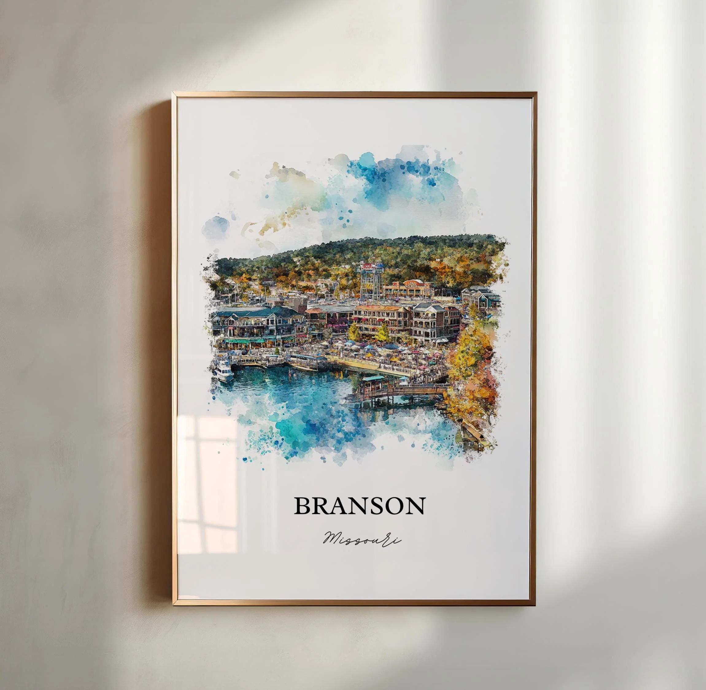 Branson, Missouri, USA – Watercolor Art Print