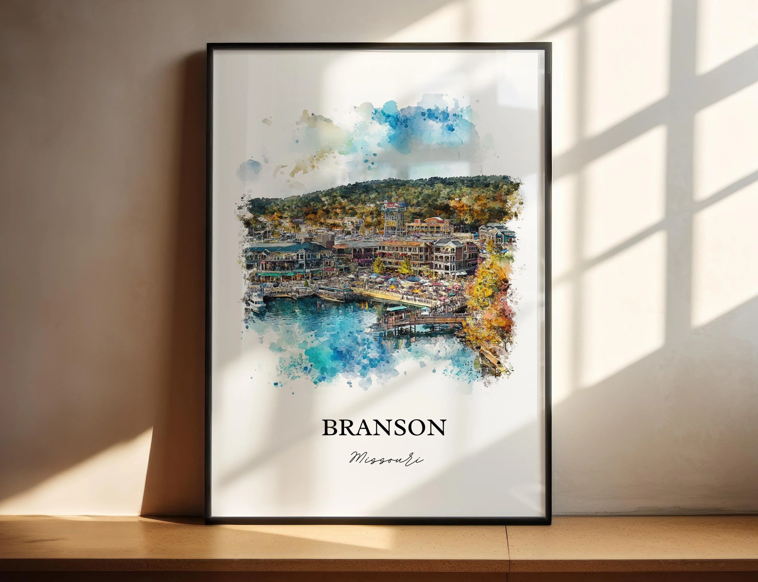 Branson, Missouri, USA – Watercolor Art Print - Image 3