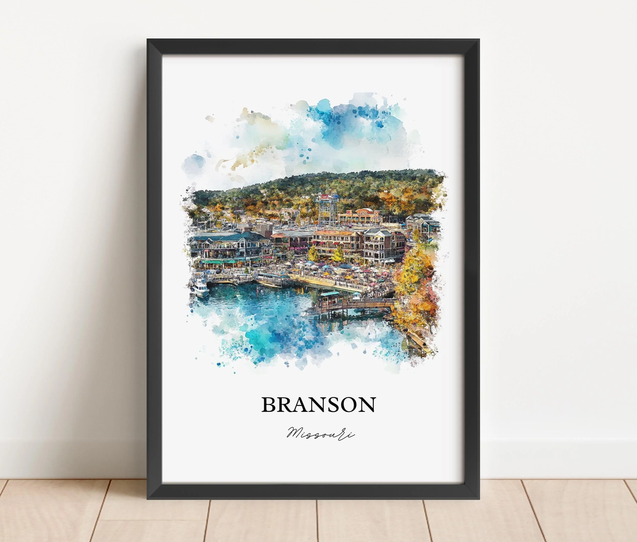 Branson, Missouri, USA – Watercolor Art Print - Image 4