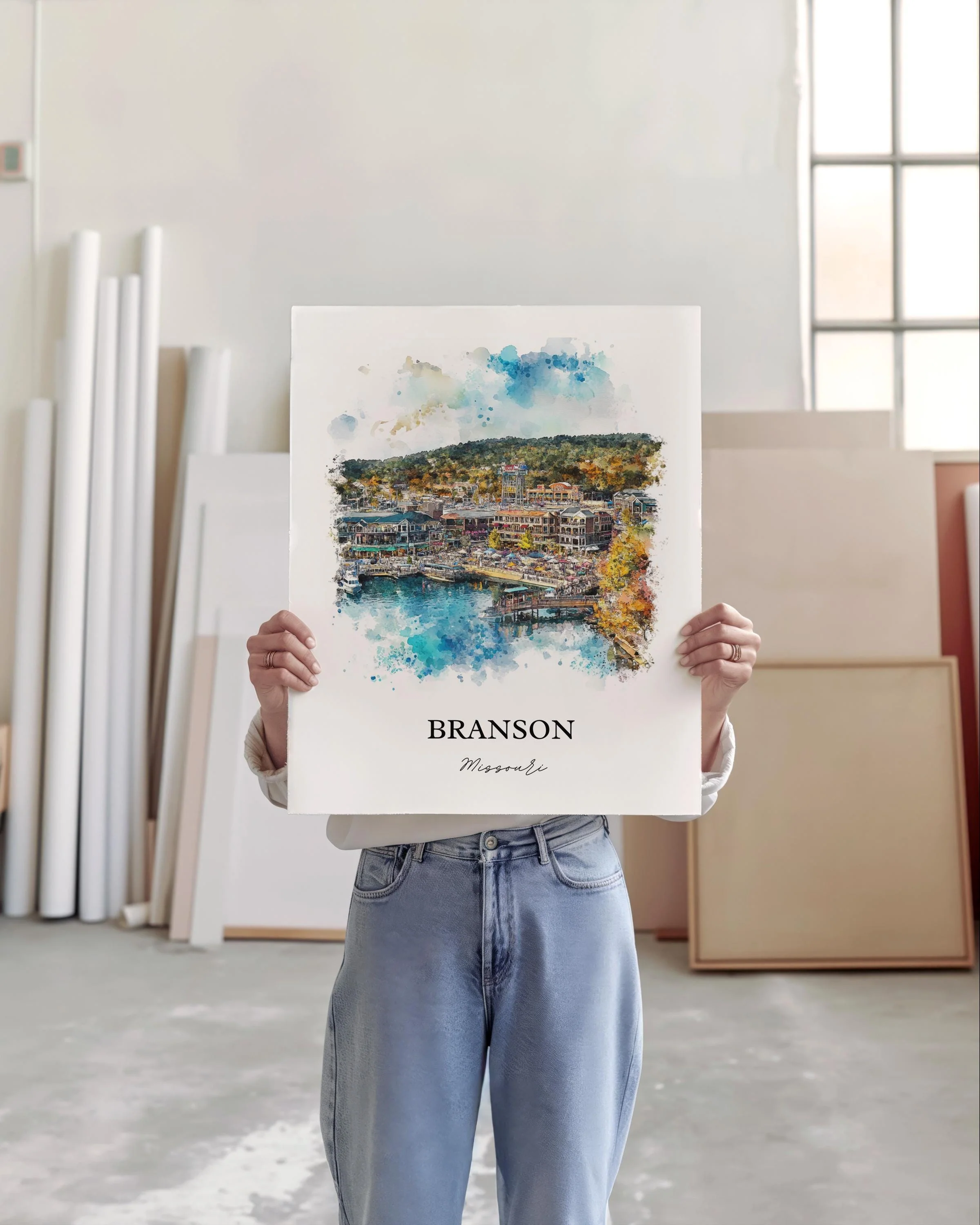 Branson, Missouri, USA – Watercolor Art Print - Image 6