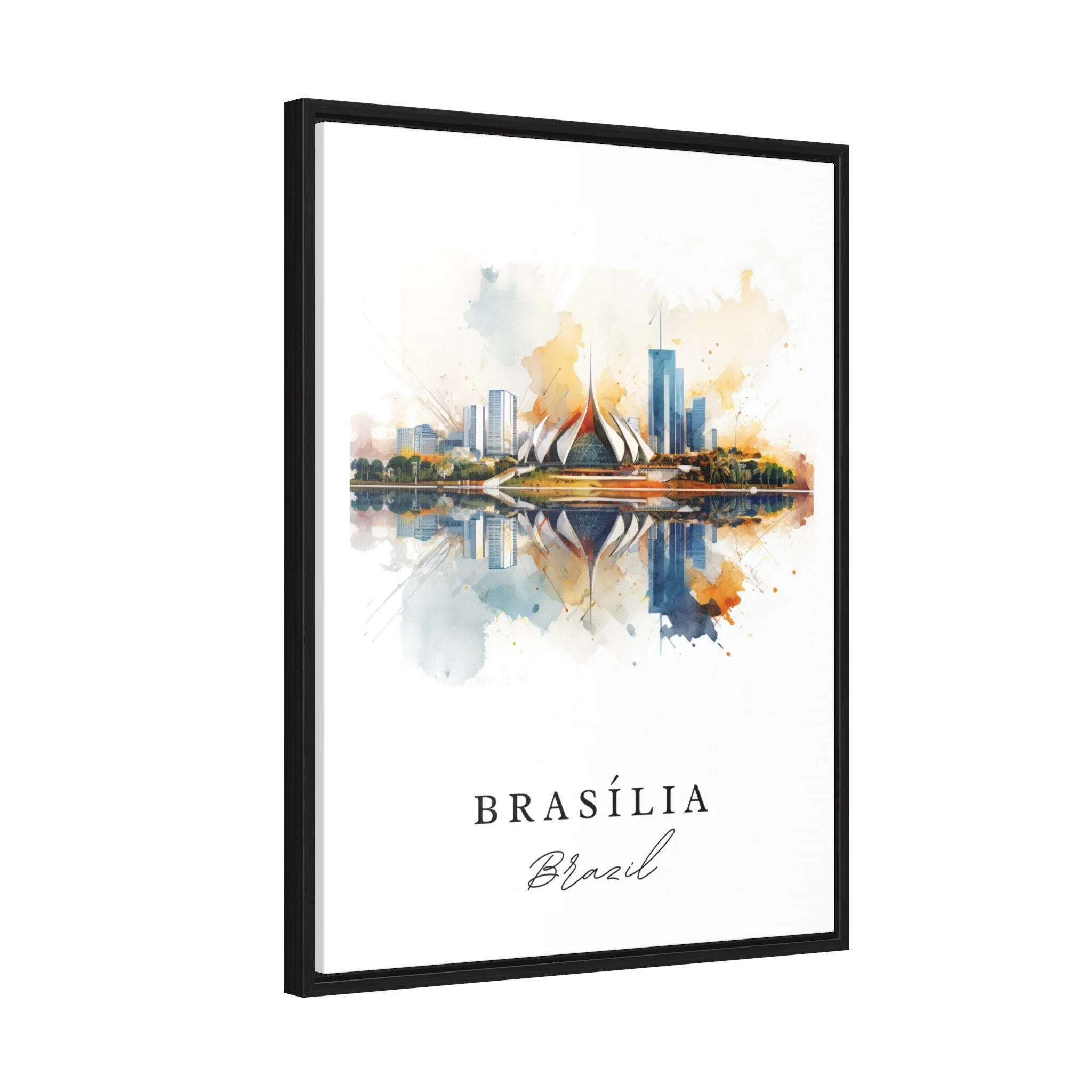 Brasilia, Brazil – Watercolor Art Print - Image 7