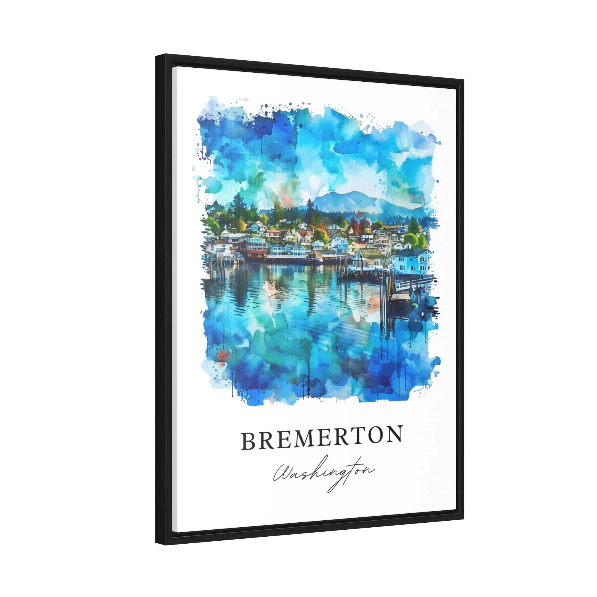 Bremerton, Washington – Watercolor Art Print - Image 6