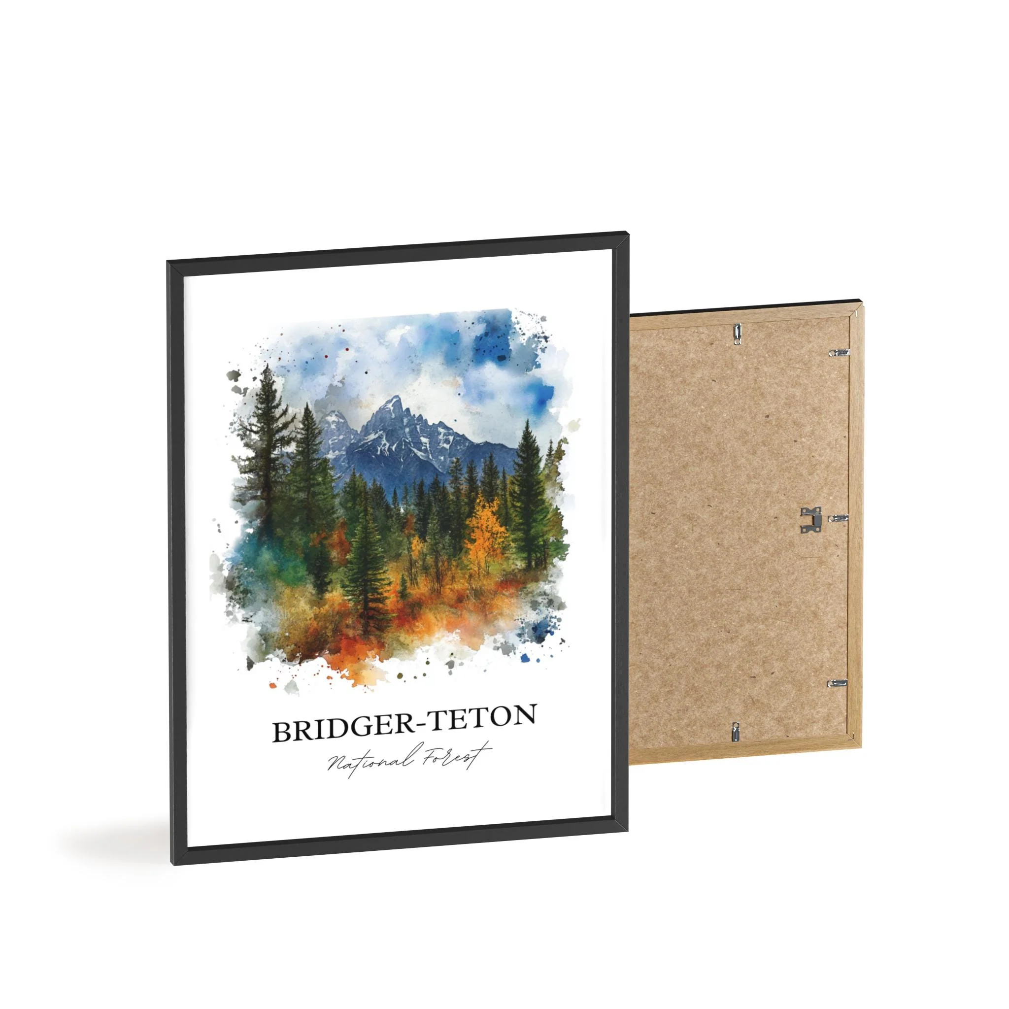 Bridger-Teton, Wyoming, USA – Watercolor Art Print - Image 8