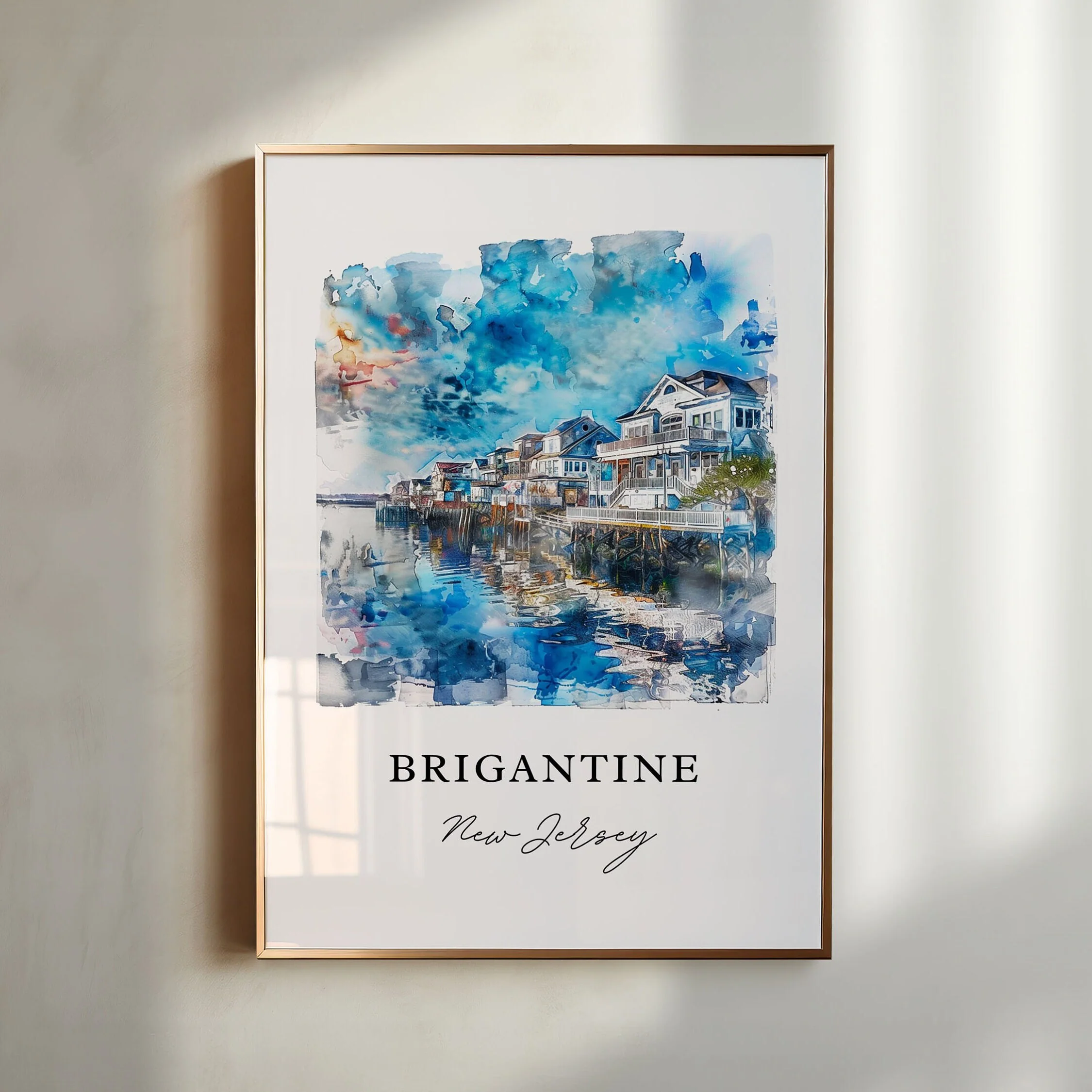 Brigantine, New Jersey – Watercolor Art Print