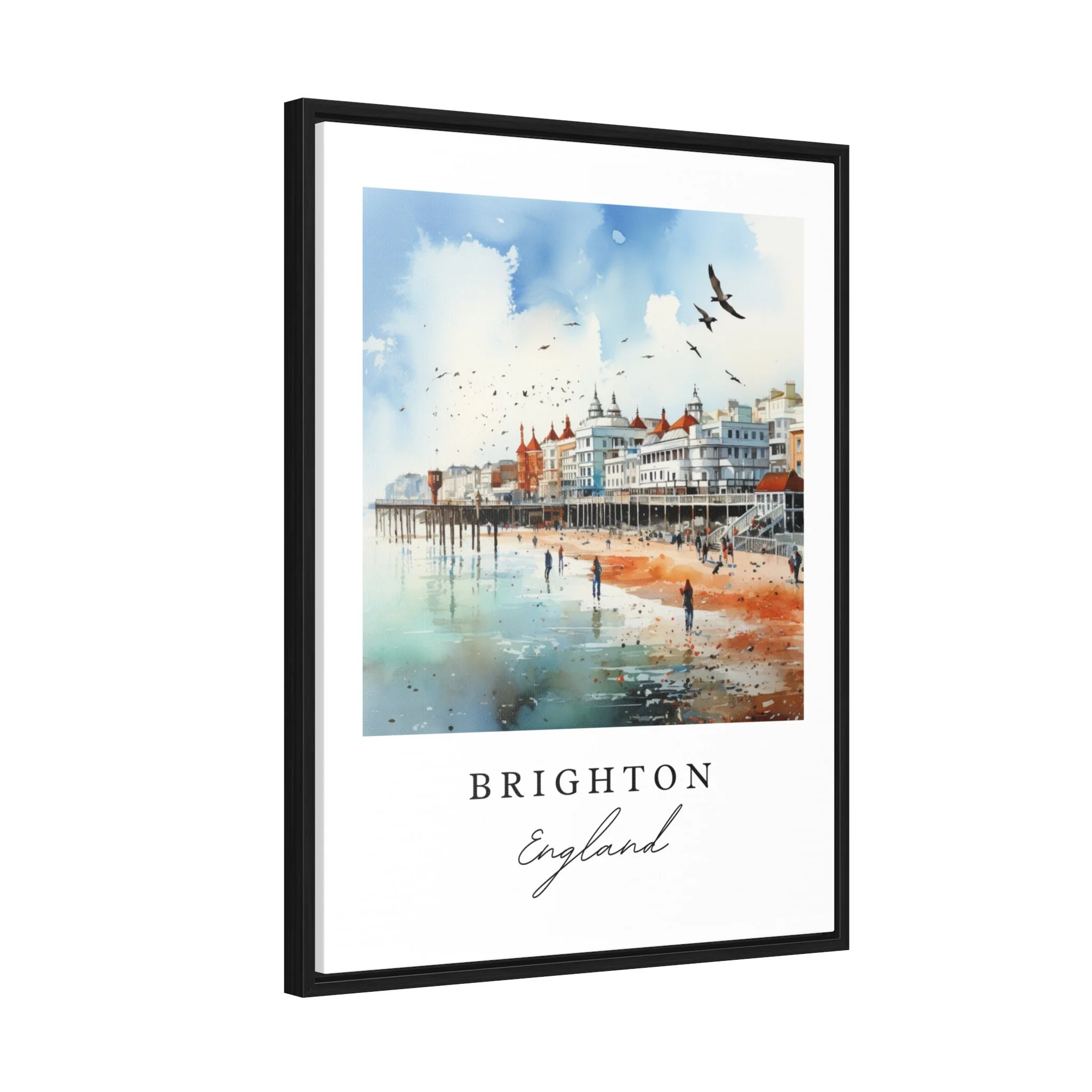 Brighton, England – Watercolor Art Print - Image 3