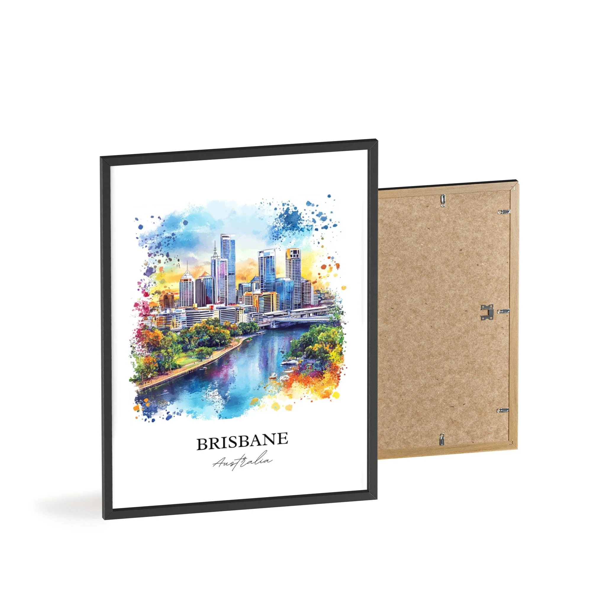 Brisbane, Australia – Watercolor Art Print - Image 8