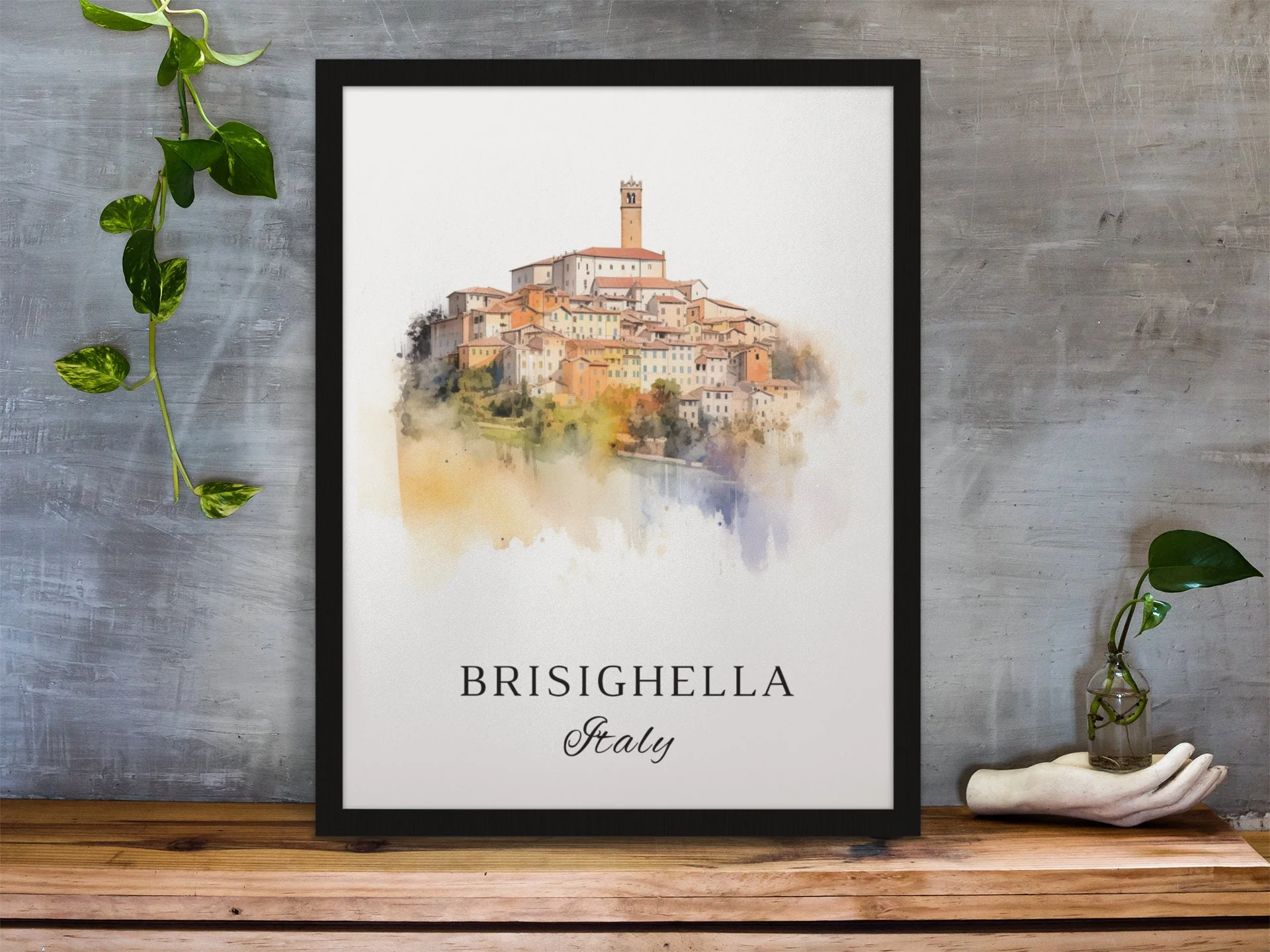 Brisighella, Italy – Watercolor Art Print