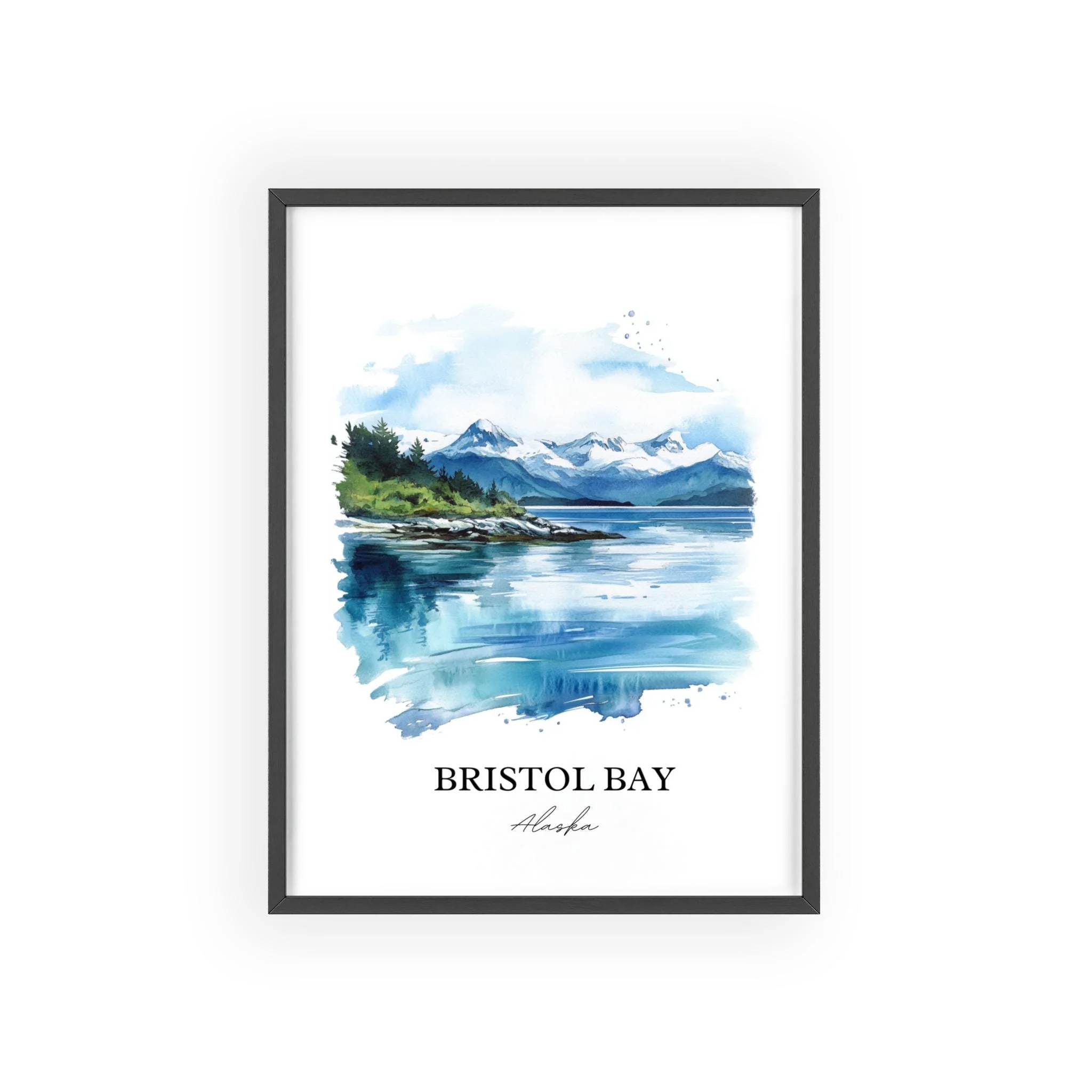Bristol Bay, Alaska – Watercolor Art Print - Image 7