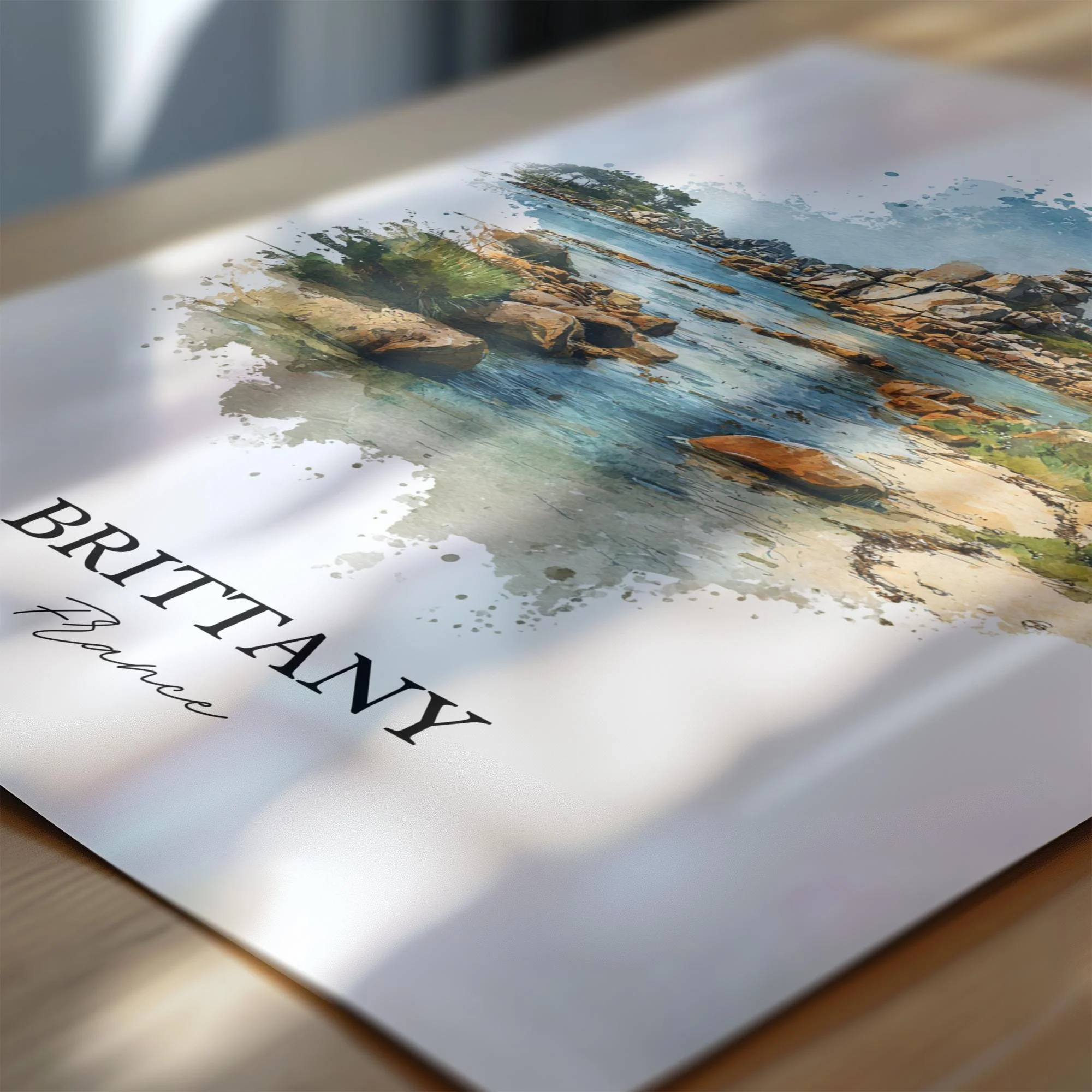 Brittany, France – Watercolor Art Print - Image 2
