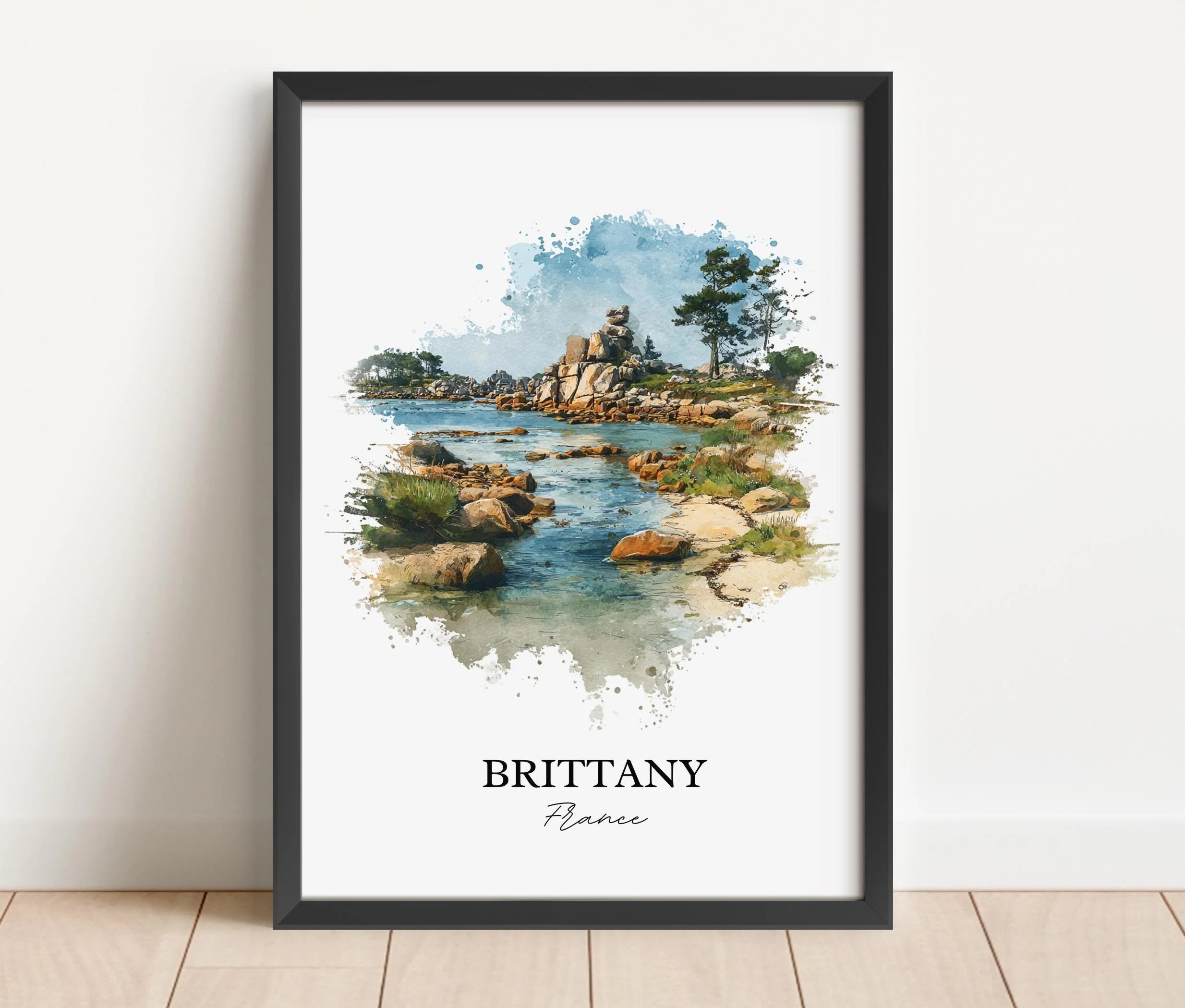 Brittany, France – Watercolor Art Print - Image 4