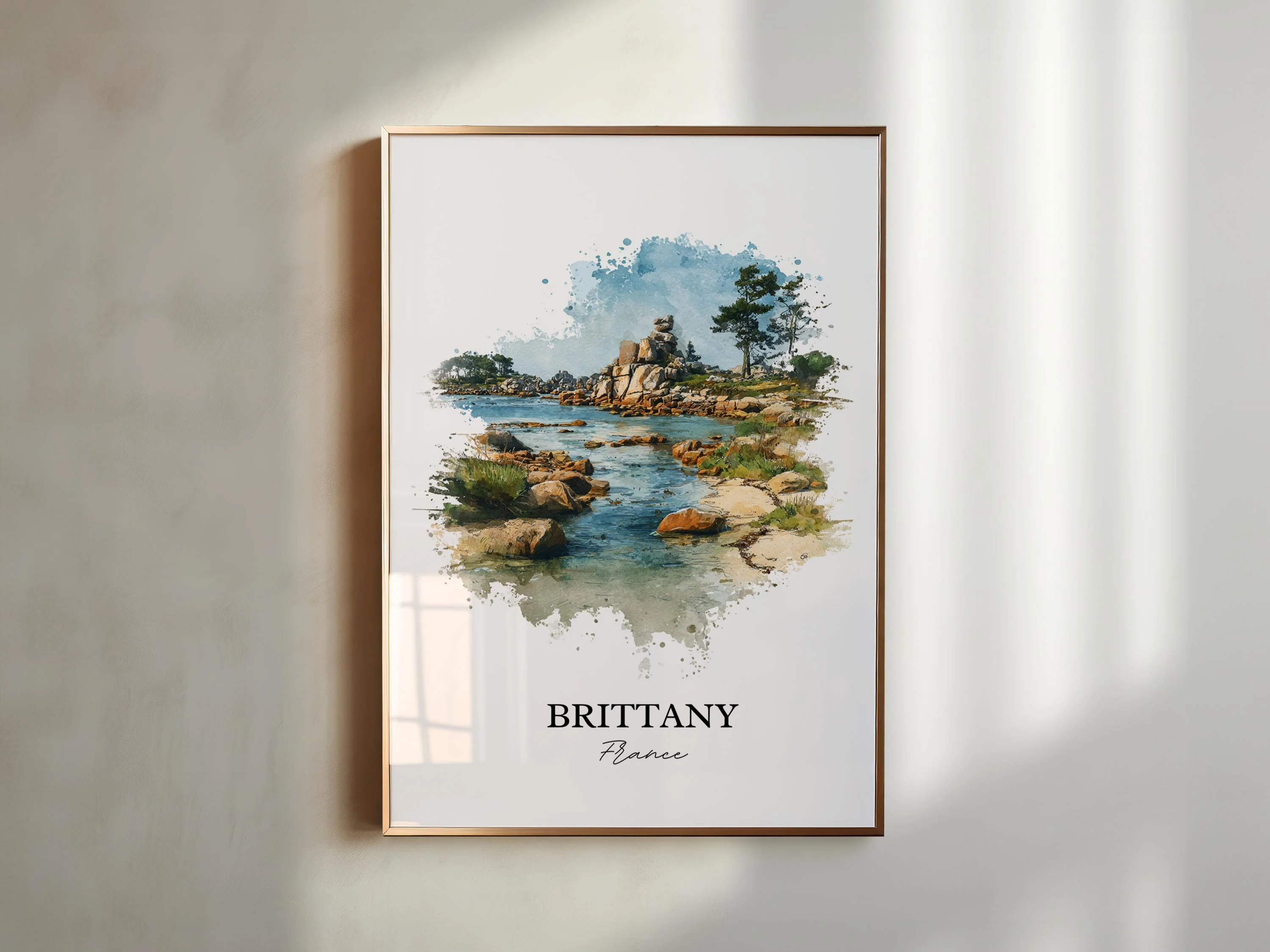 Brittany, France – Watercolor Art Print - Image 5