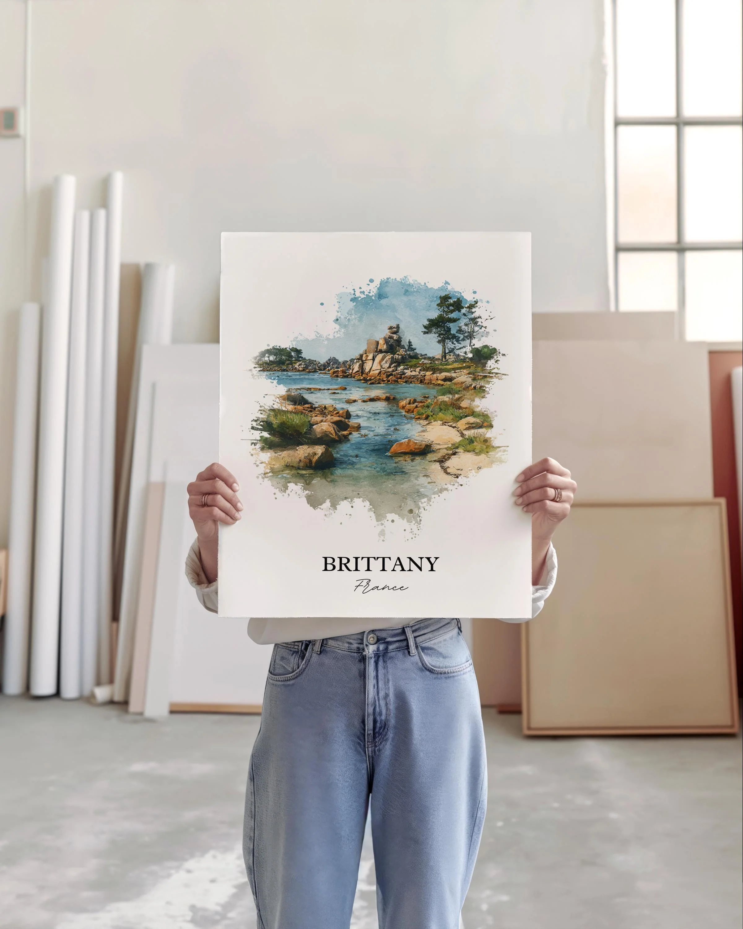 Brittany, France – Watercolor Art Print - Image 6