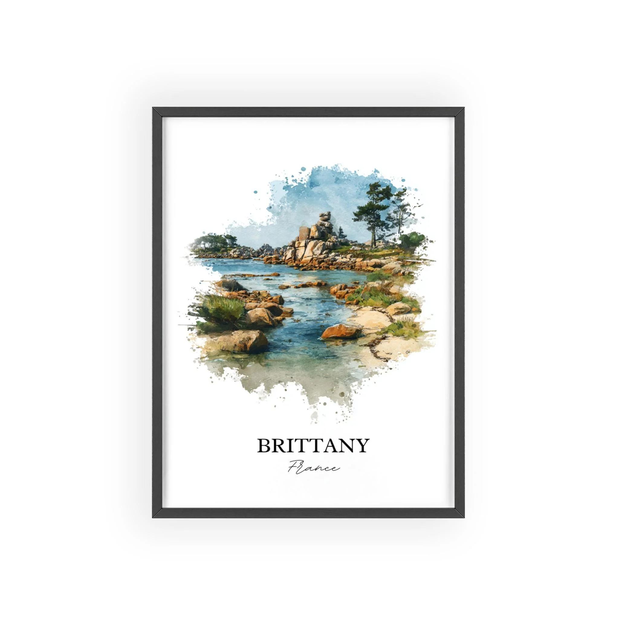 Brittany, France – Watercolor Art Print - Image 7