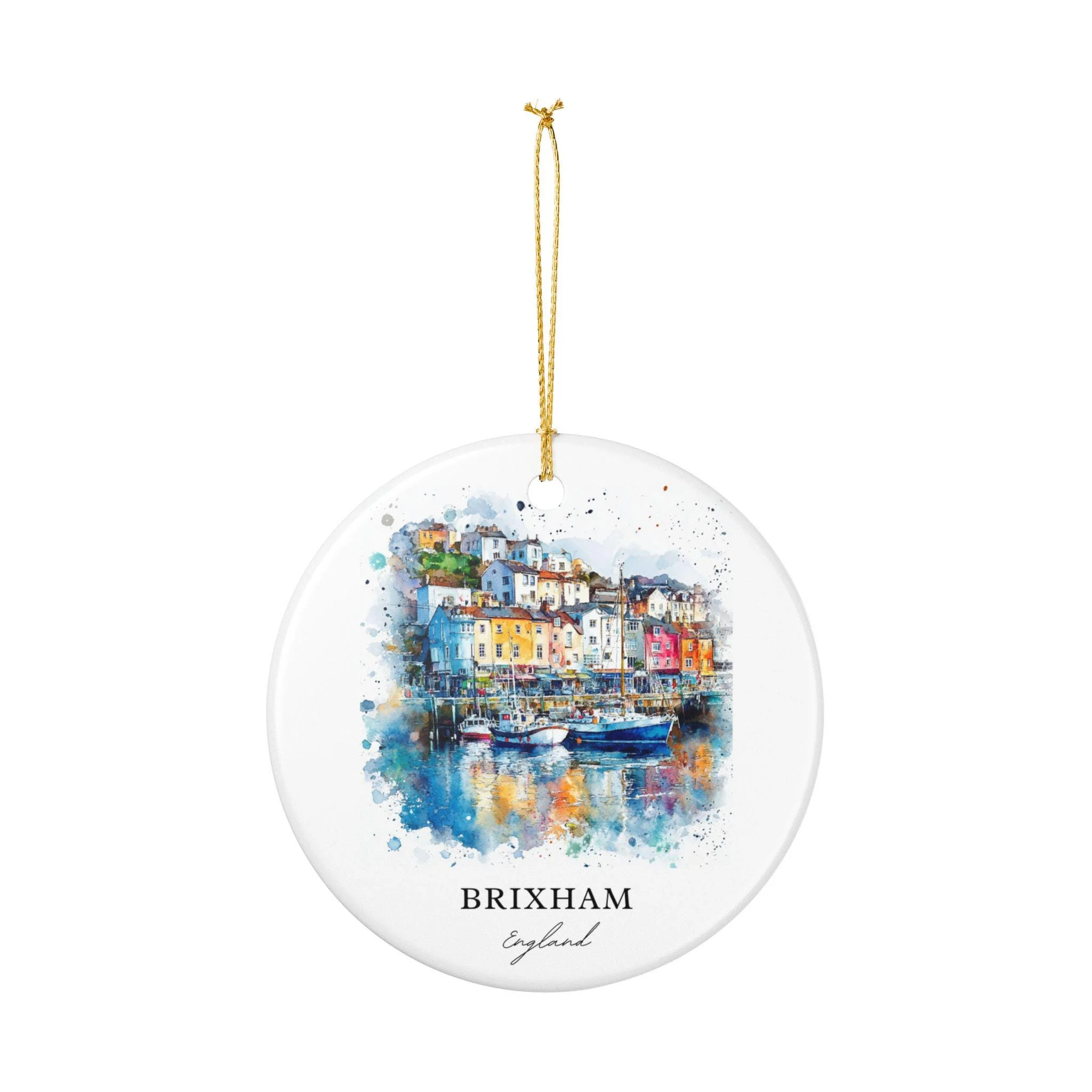 Brixham Ornament: Unique Brixham Souvenir, Brixham Xmas Decor, and Authentic Brixham England Gift - Image 2