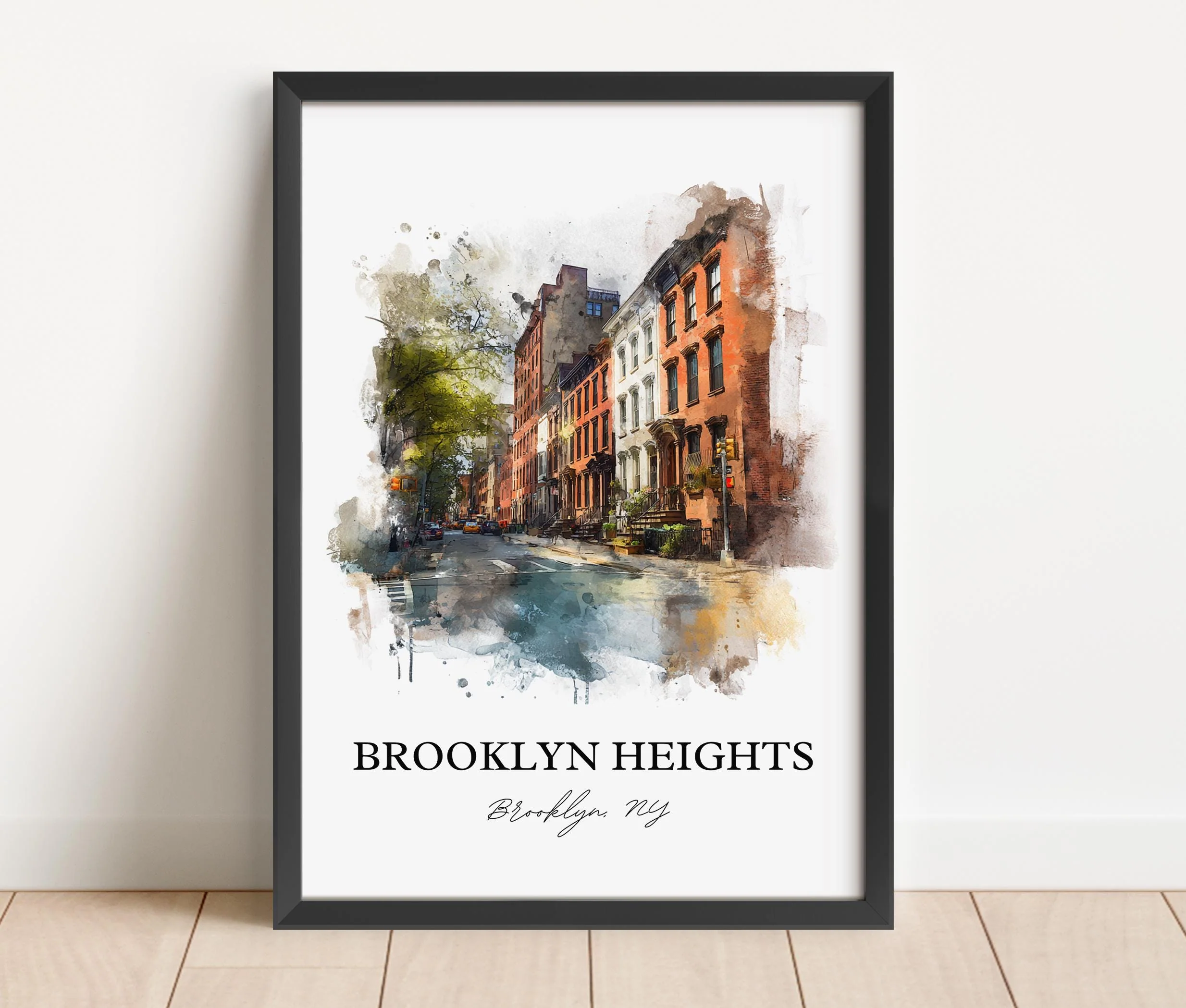 Brooklyn Heights, NY – Watercolor Art Print - Image 6
