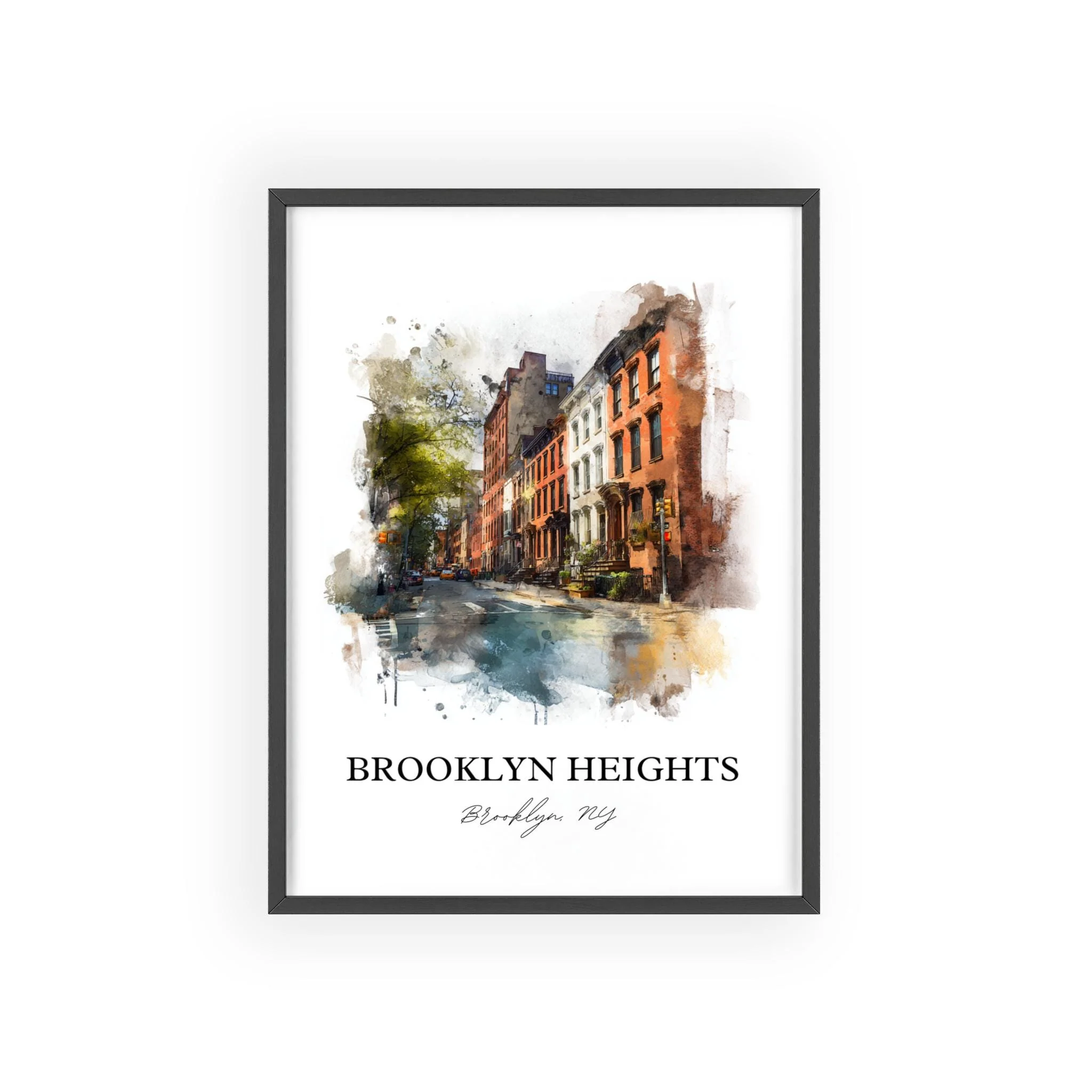 Brooklyn Heights, NY – Watercolor Art Print - Image 9